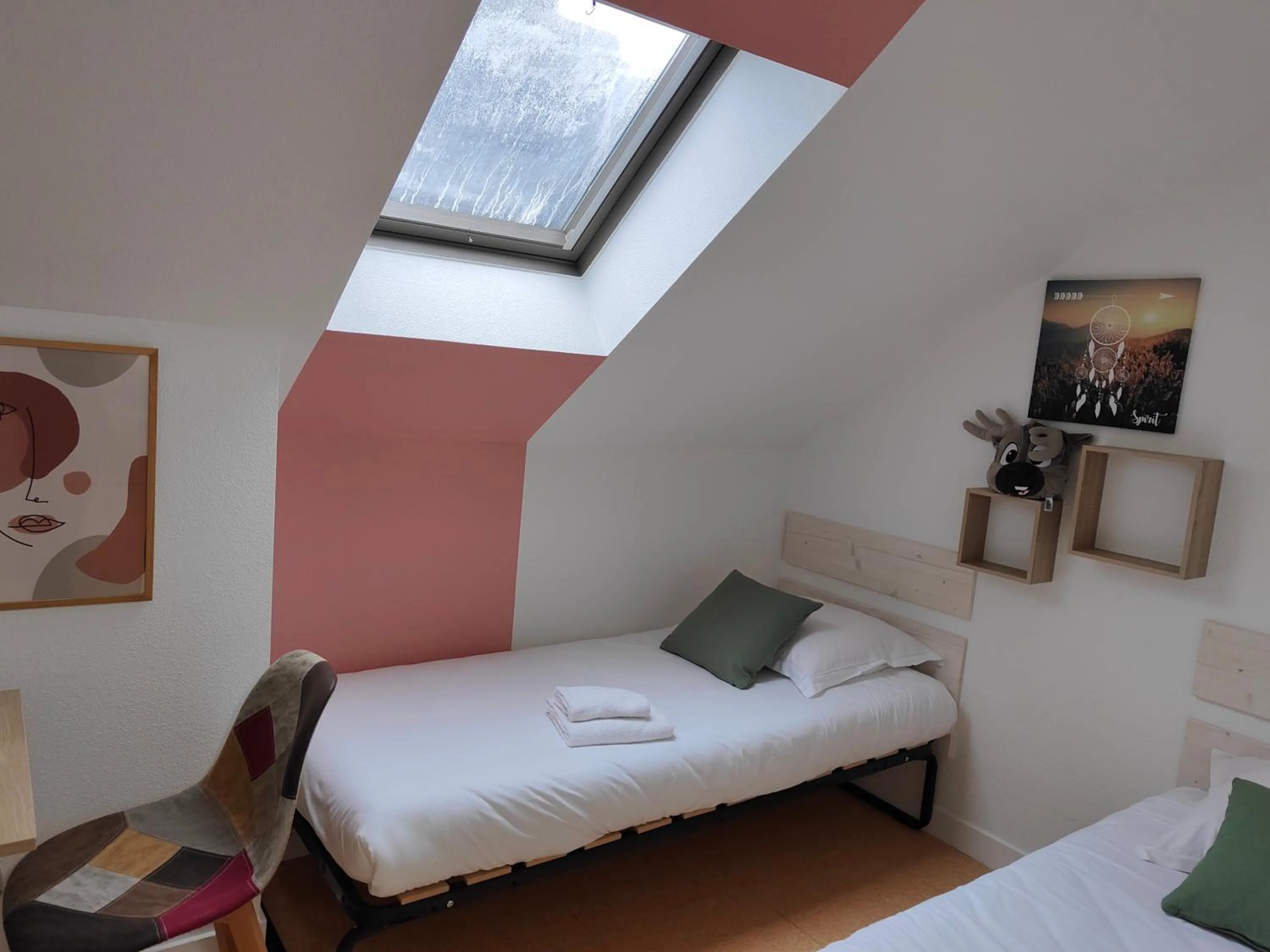 Bedroom, Bed in Hotel Au Val Doré