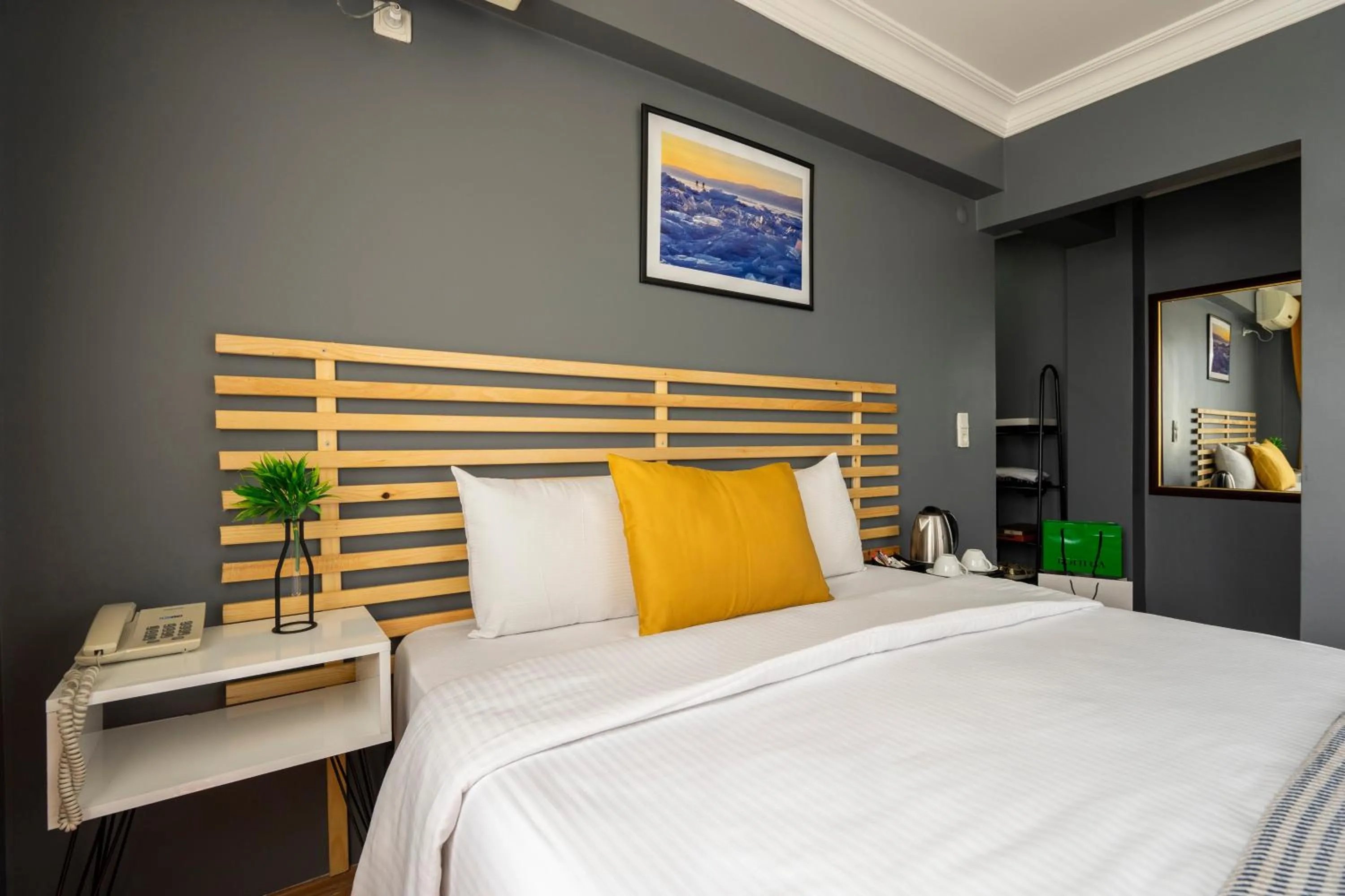 Decorative detail, Bed in Sayeban Hotel Istanbul