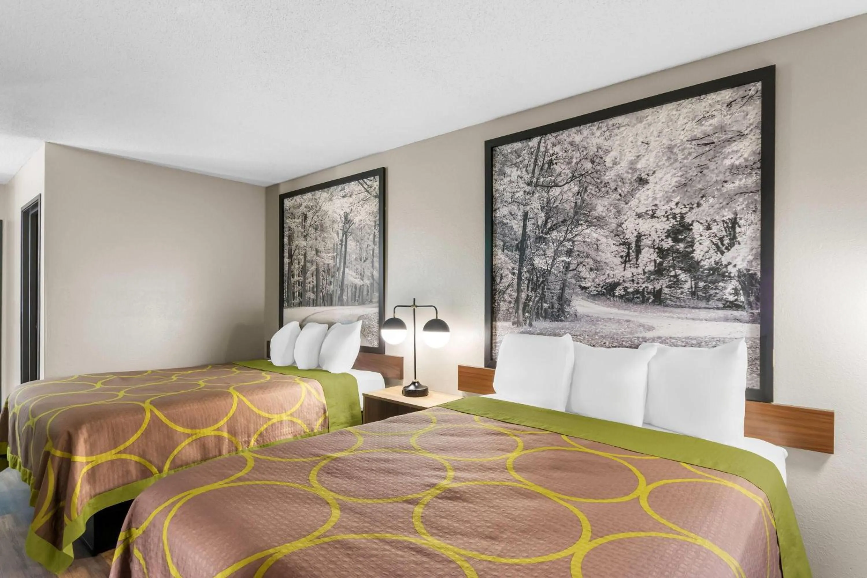 Bed in Super 8 by Wyndham Evansville East