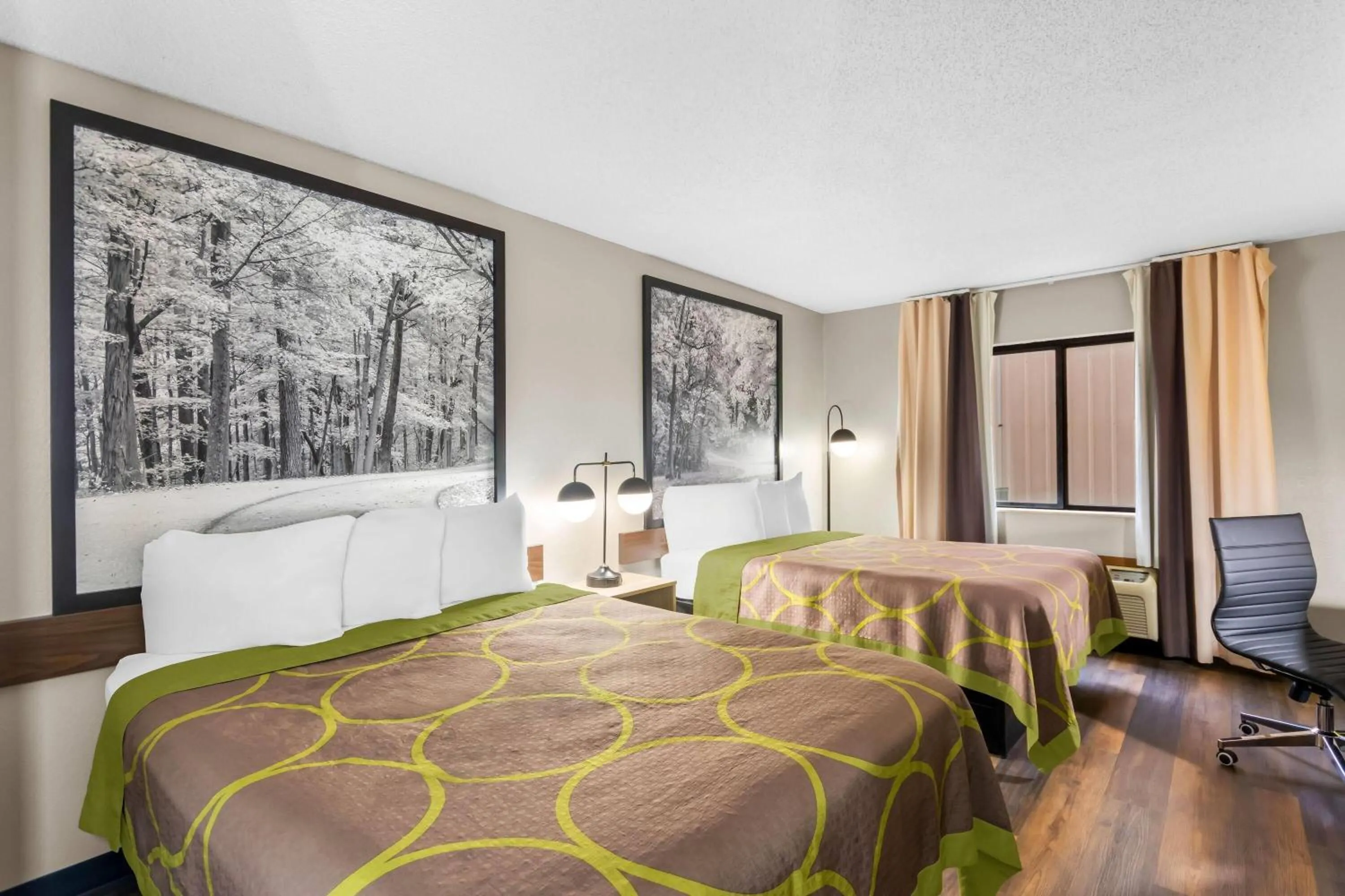 Bed in Super 8 by Wyndham Evansville East