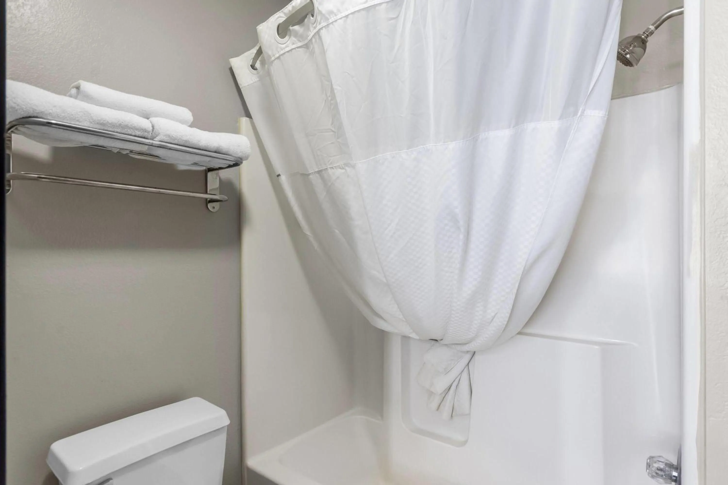 Bathroom in Super 8 by Wyndham Evansville East