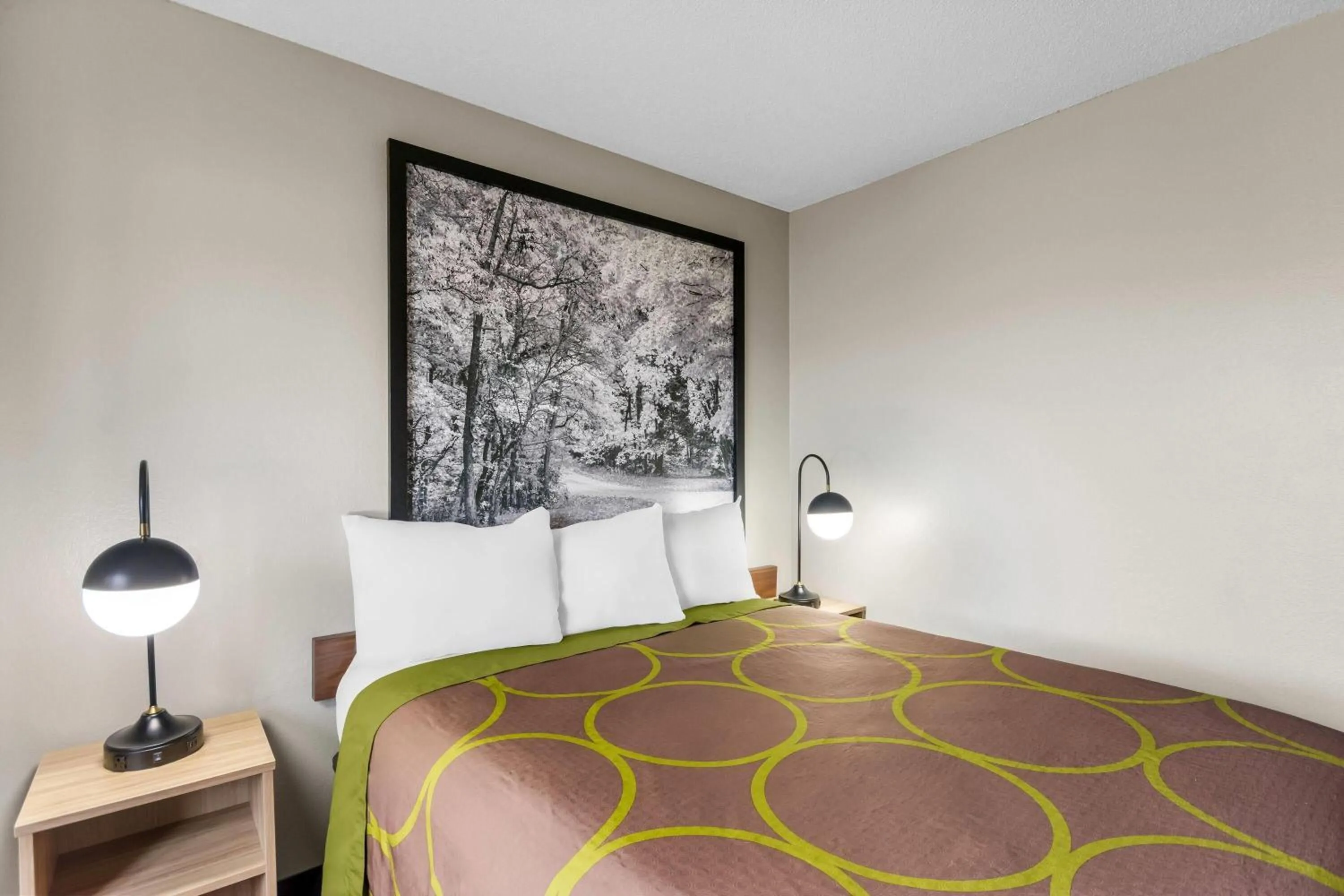 Bed in Super 8 by Wyndham Evansville East