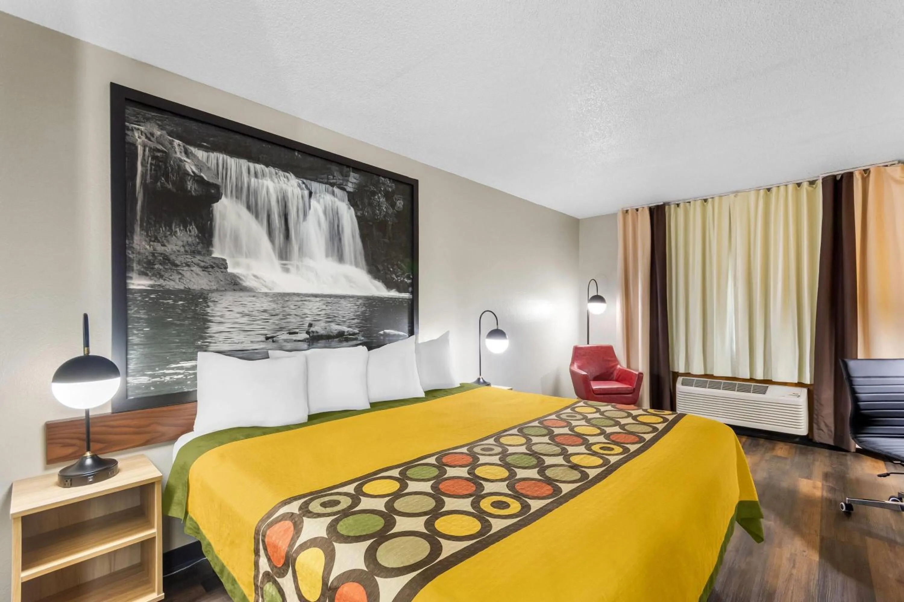 Bed in Super 8 by Wyndham Evansville East