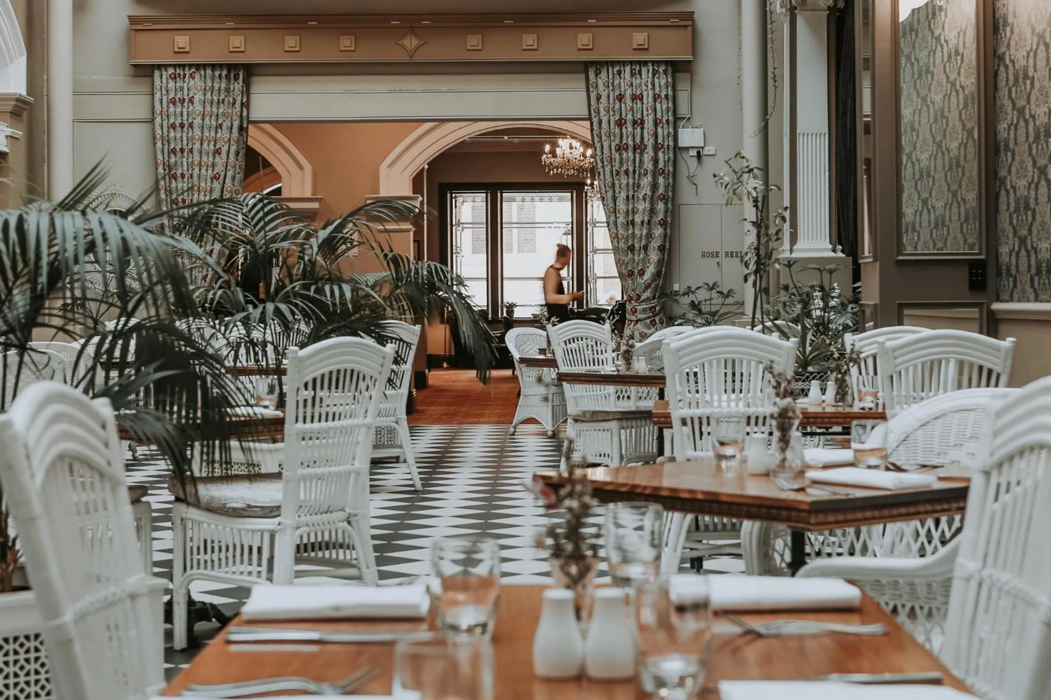 Seating area in Hadley's Orient Hotel