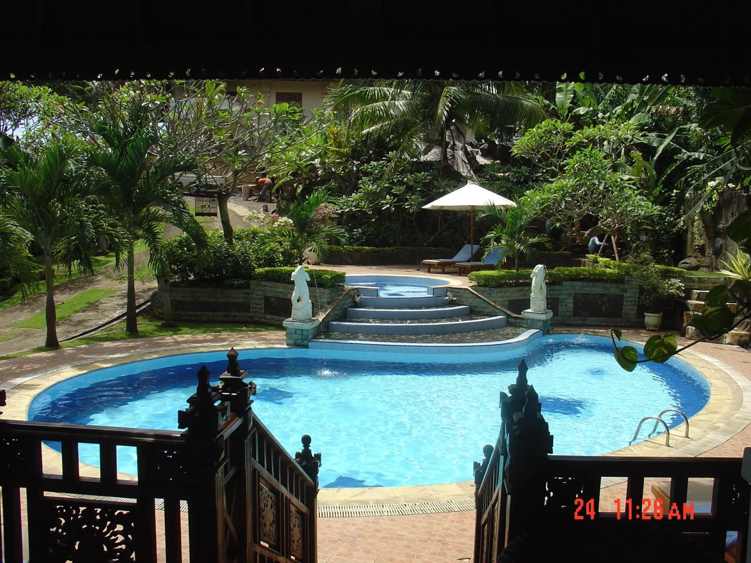 Swimming pool in Gunung Paradis Retreat