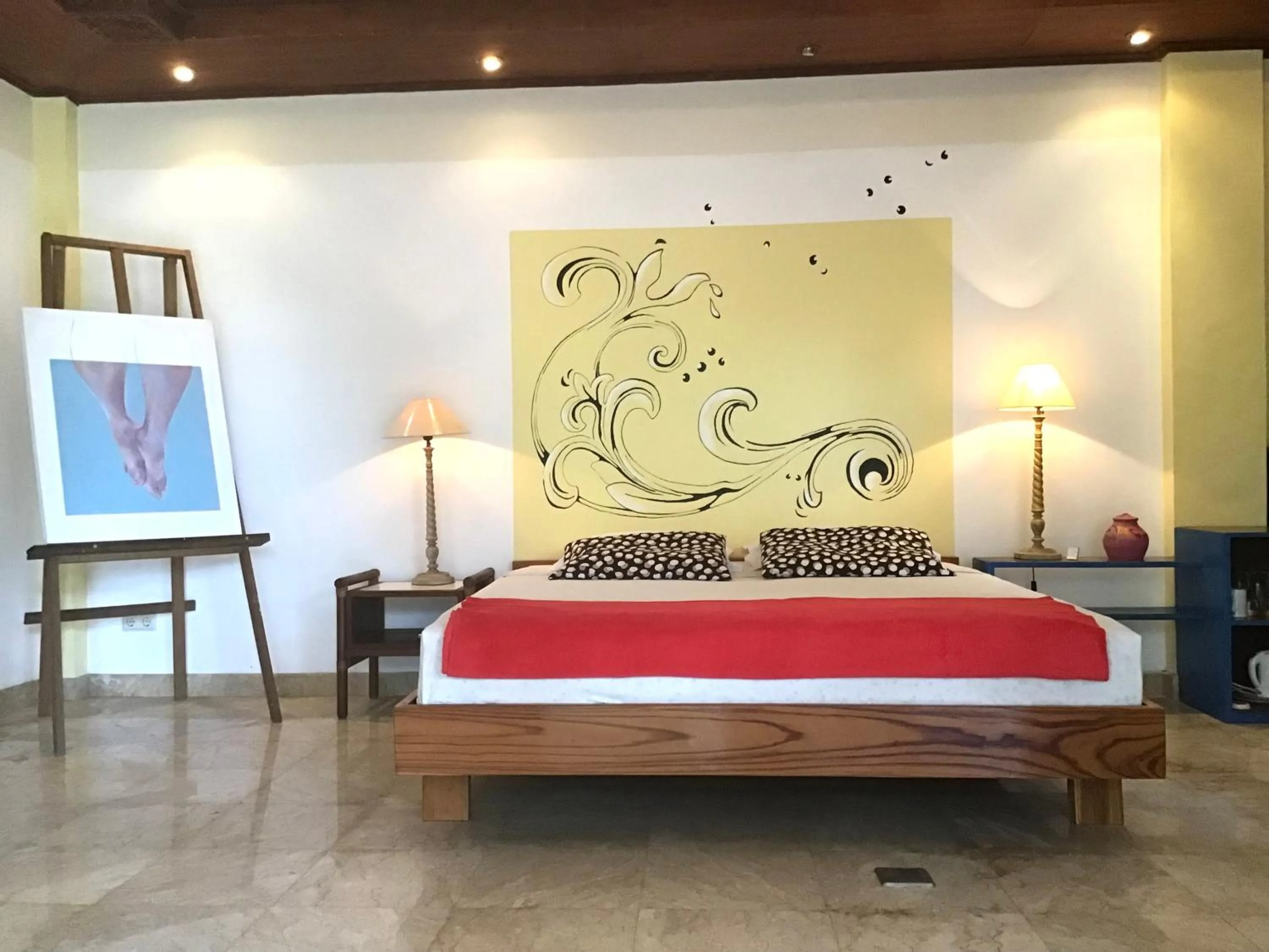 Bed in Gunung Paradis Retreat