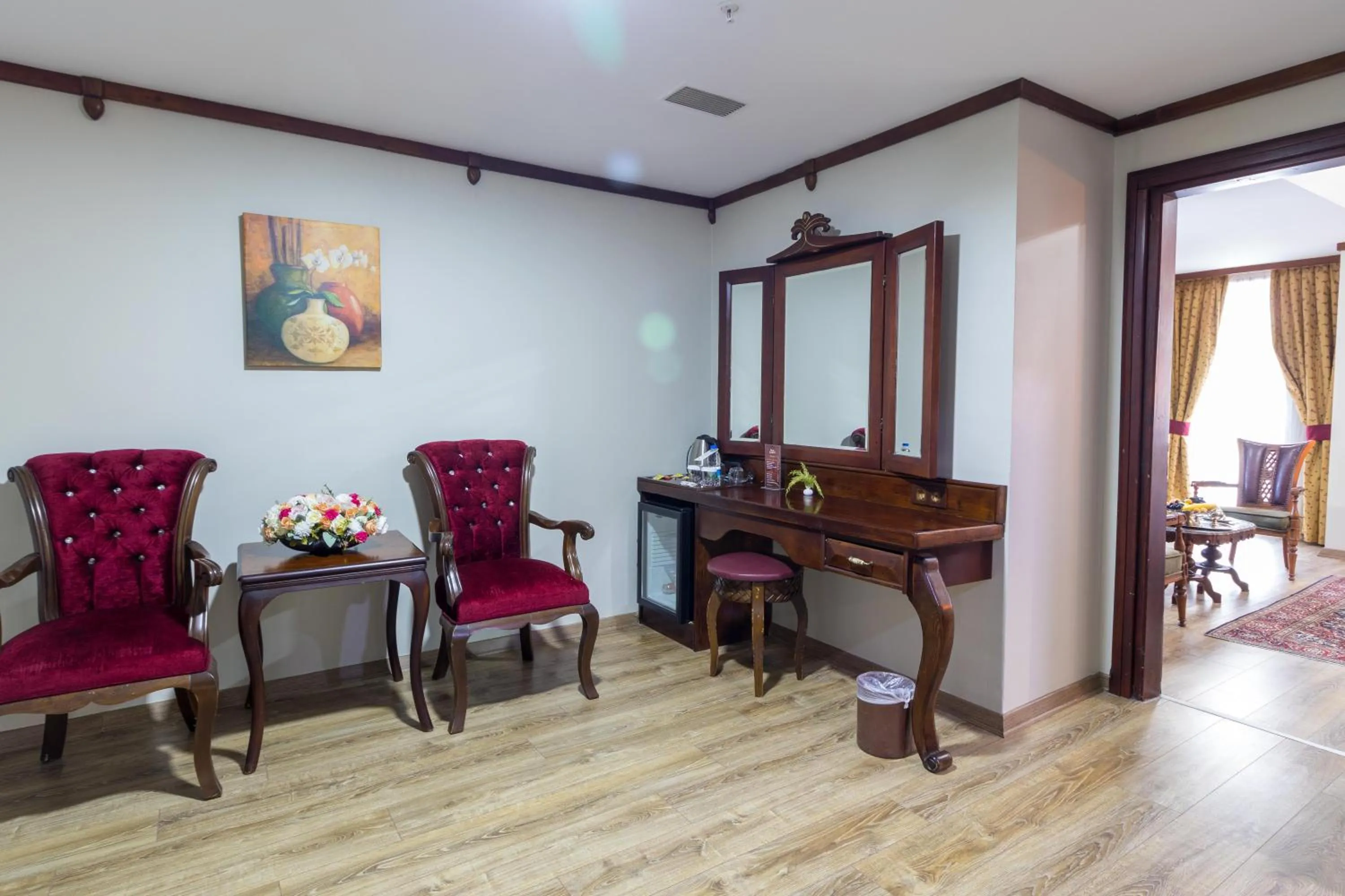 Seating area in Elruha Hotel