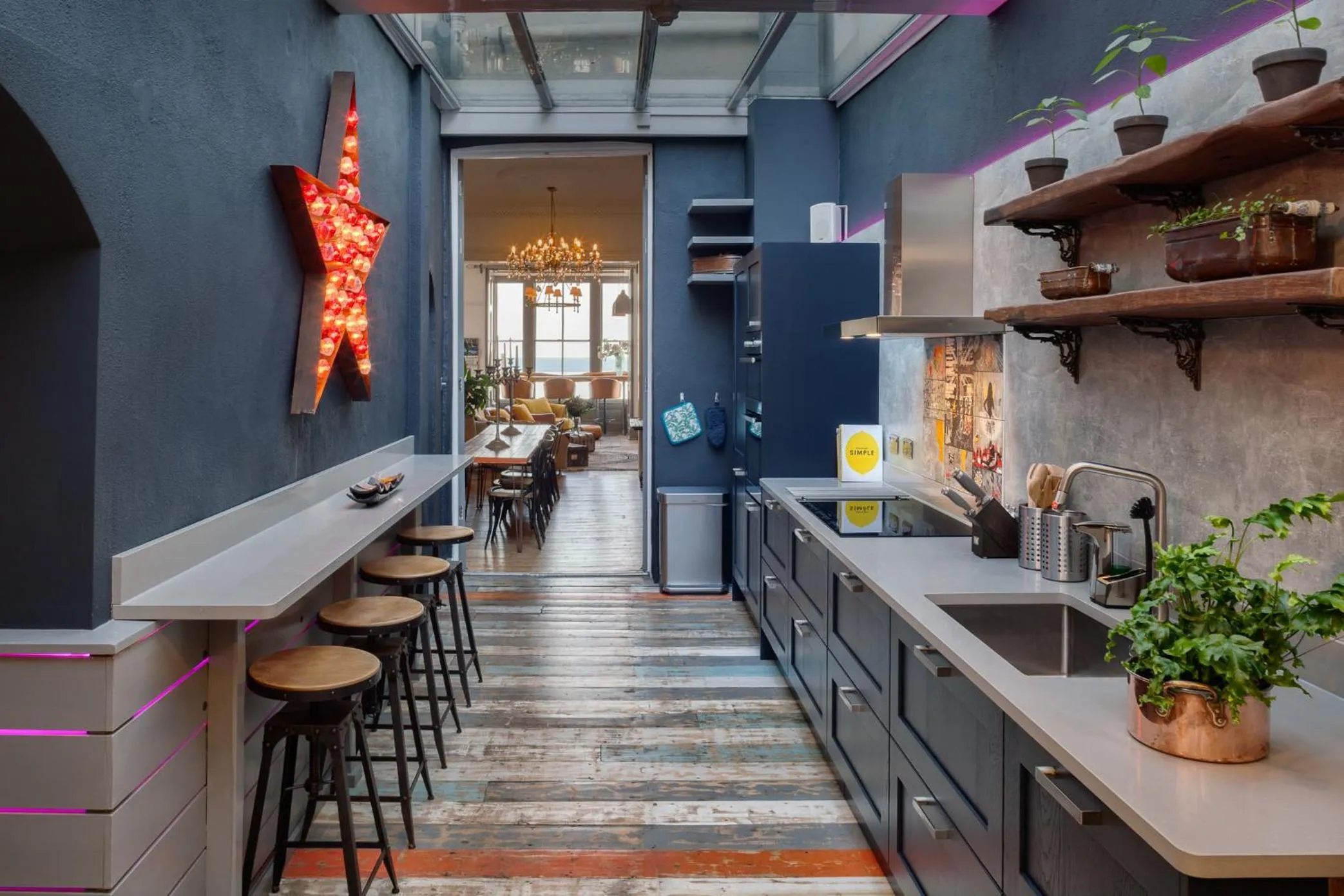 Kitchen or kitchenette in Zanzibar House 8-Bedroom Holiday House with Hot Tub & Yoga Studio