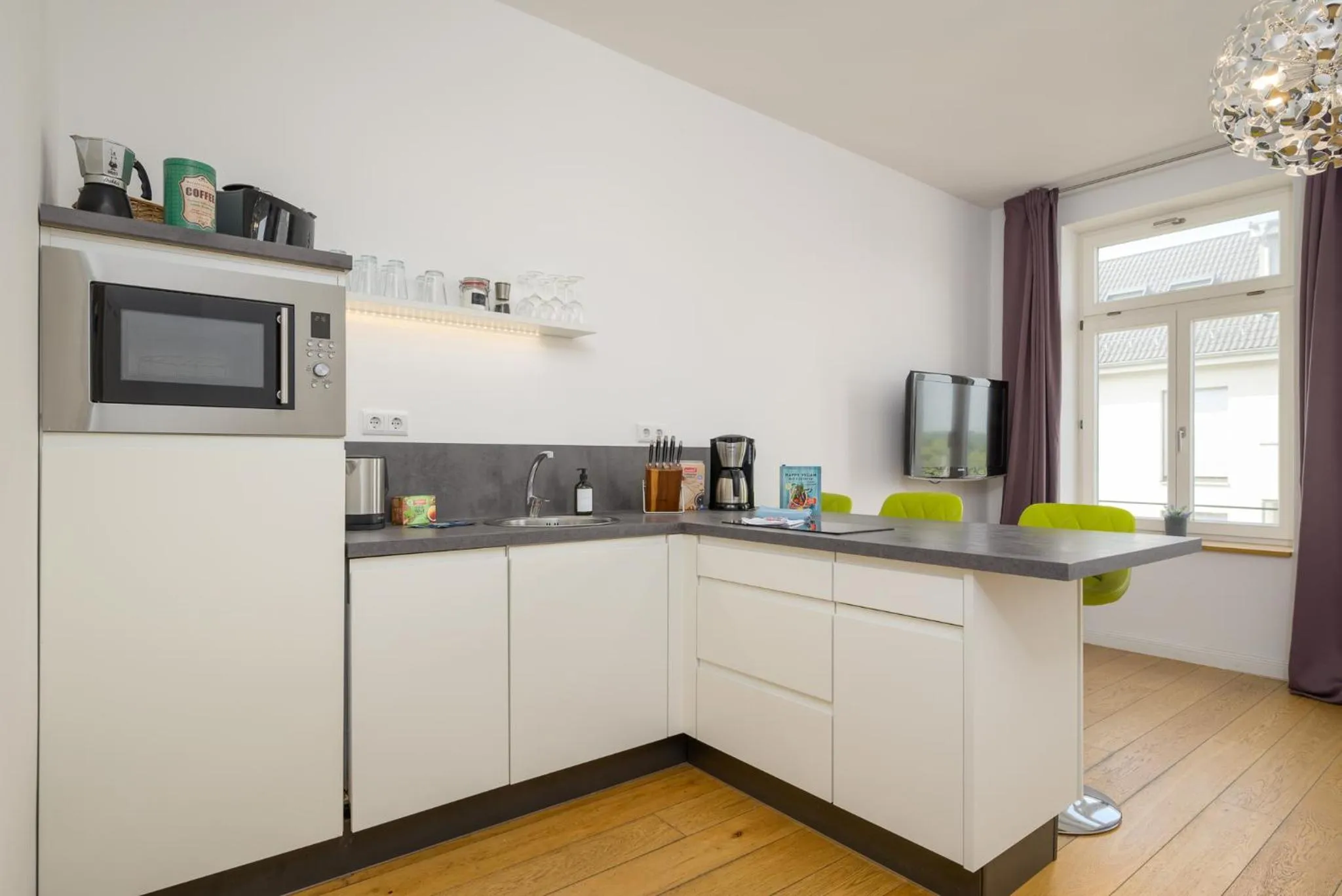 Coffee/tea facilities in Apartments an der Arena Leipzig