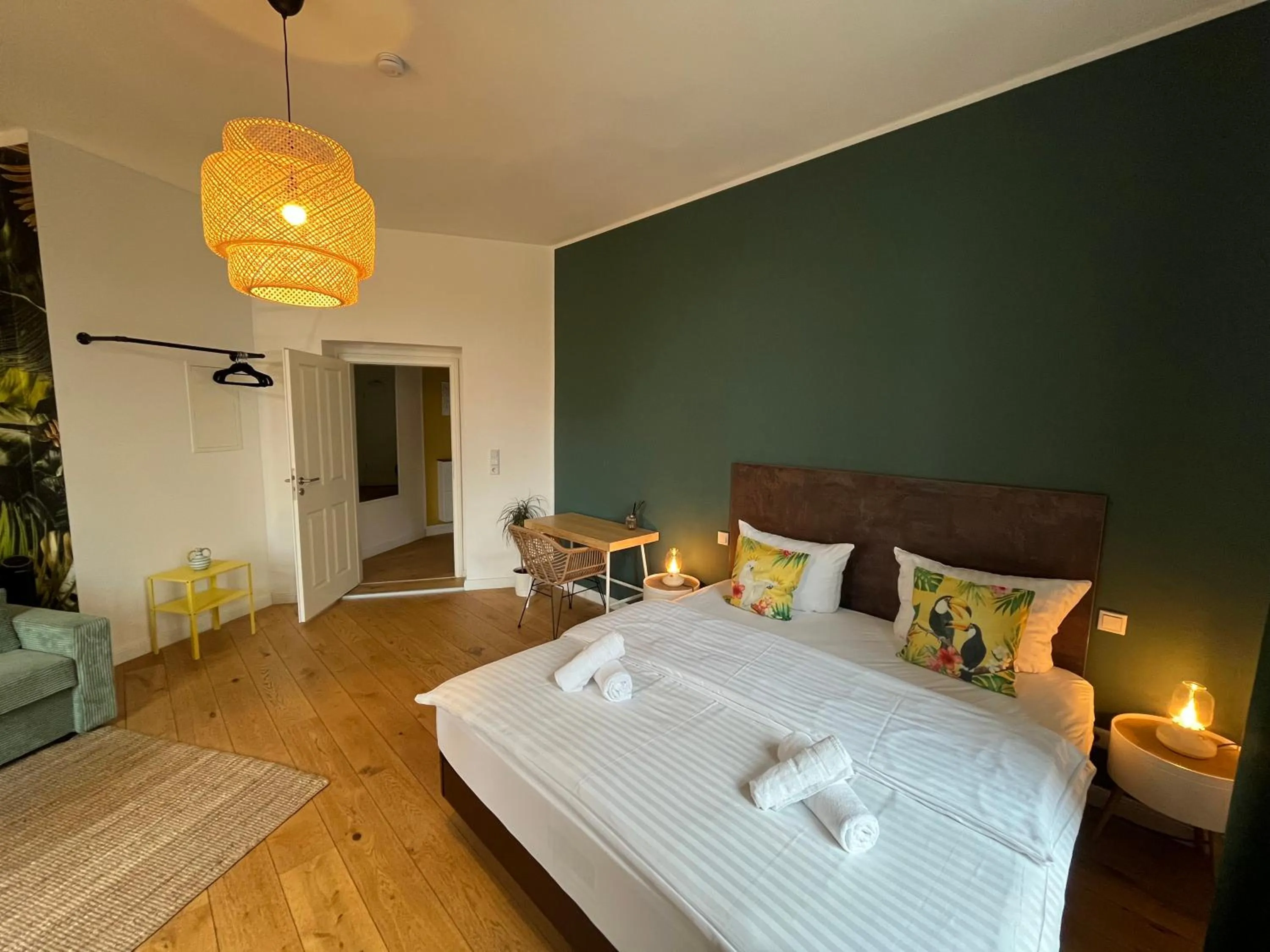 Bed in Apartments an der Arena Leipzig