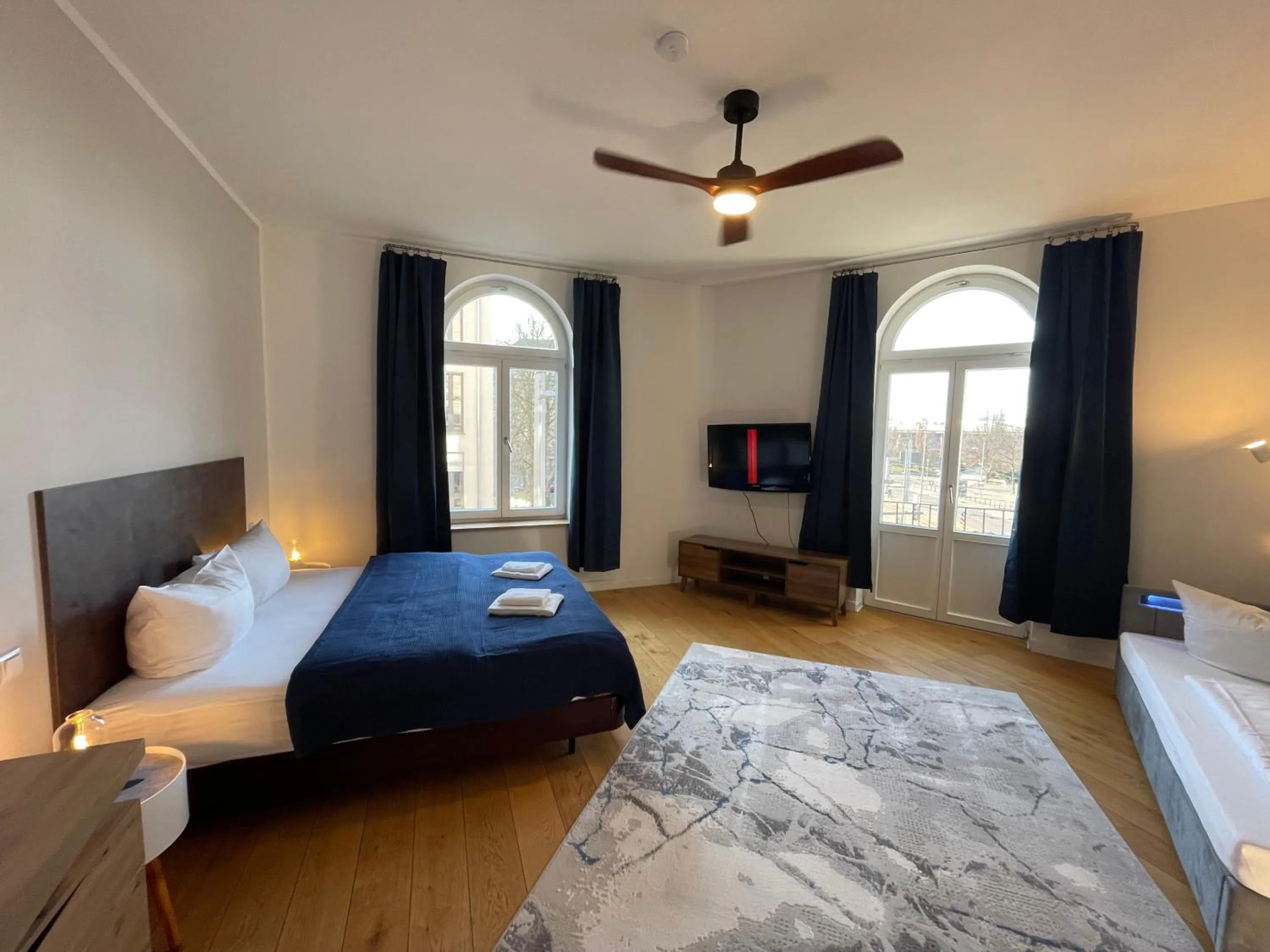 Bed in Apartments an der Arena Leipzig