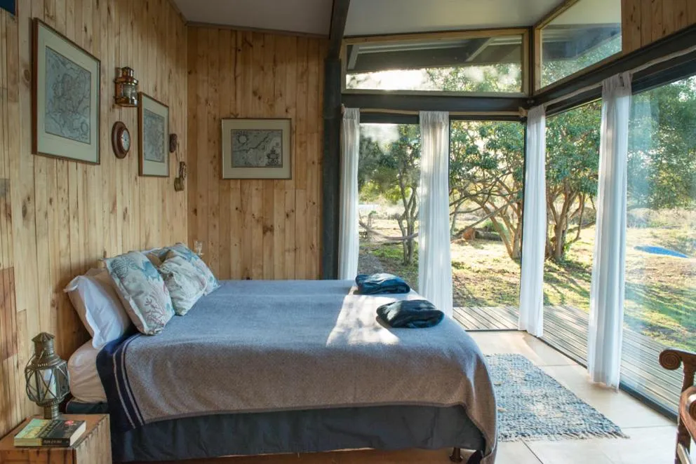 Bed in ECO Lodge Villa Villekula