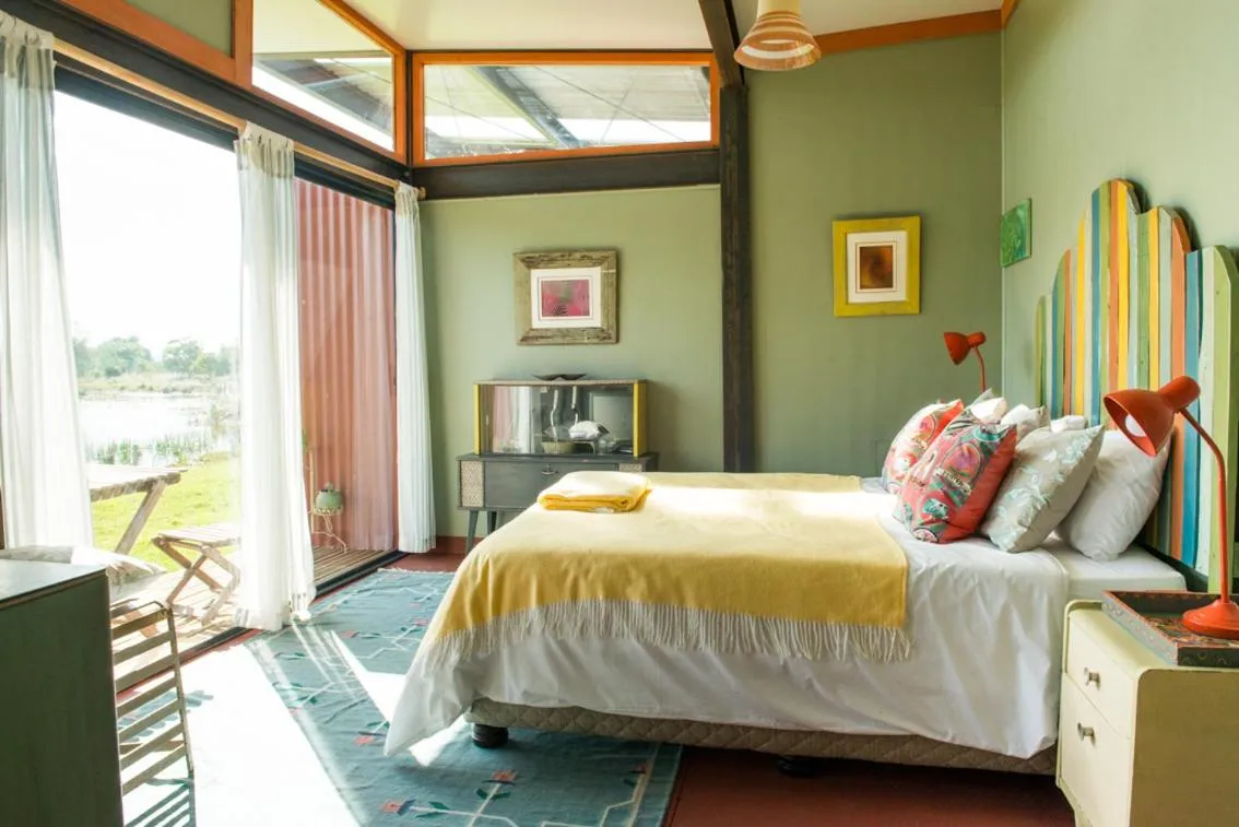 Bed in ECO Lodge Villa Villekula