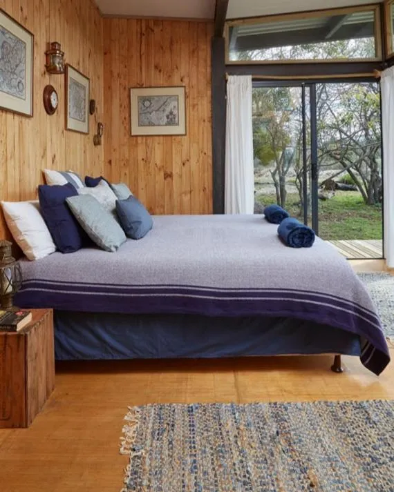 Bed in ECO Lodge Villa Villekula