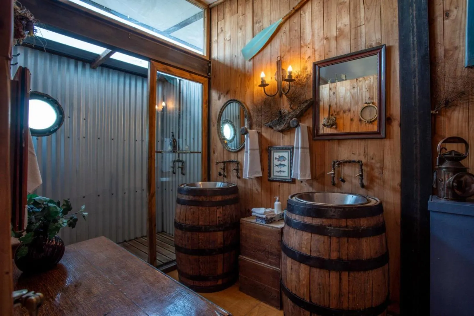 Bathroom in ECO Lodge Villa Villekula