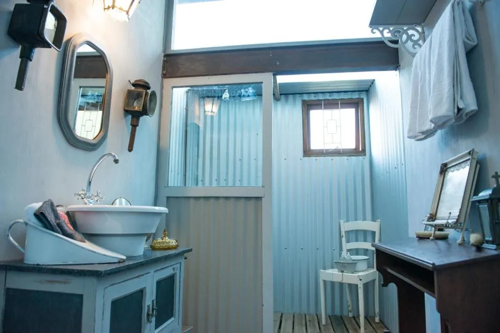 Bathroom in ECO Lodge Villa Villekula