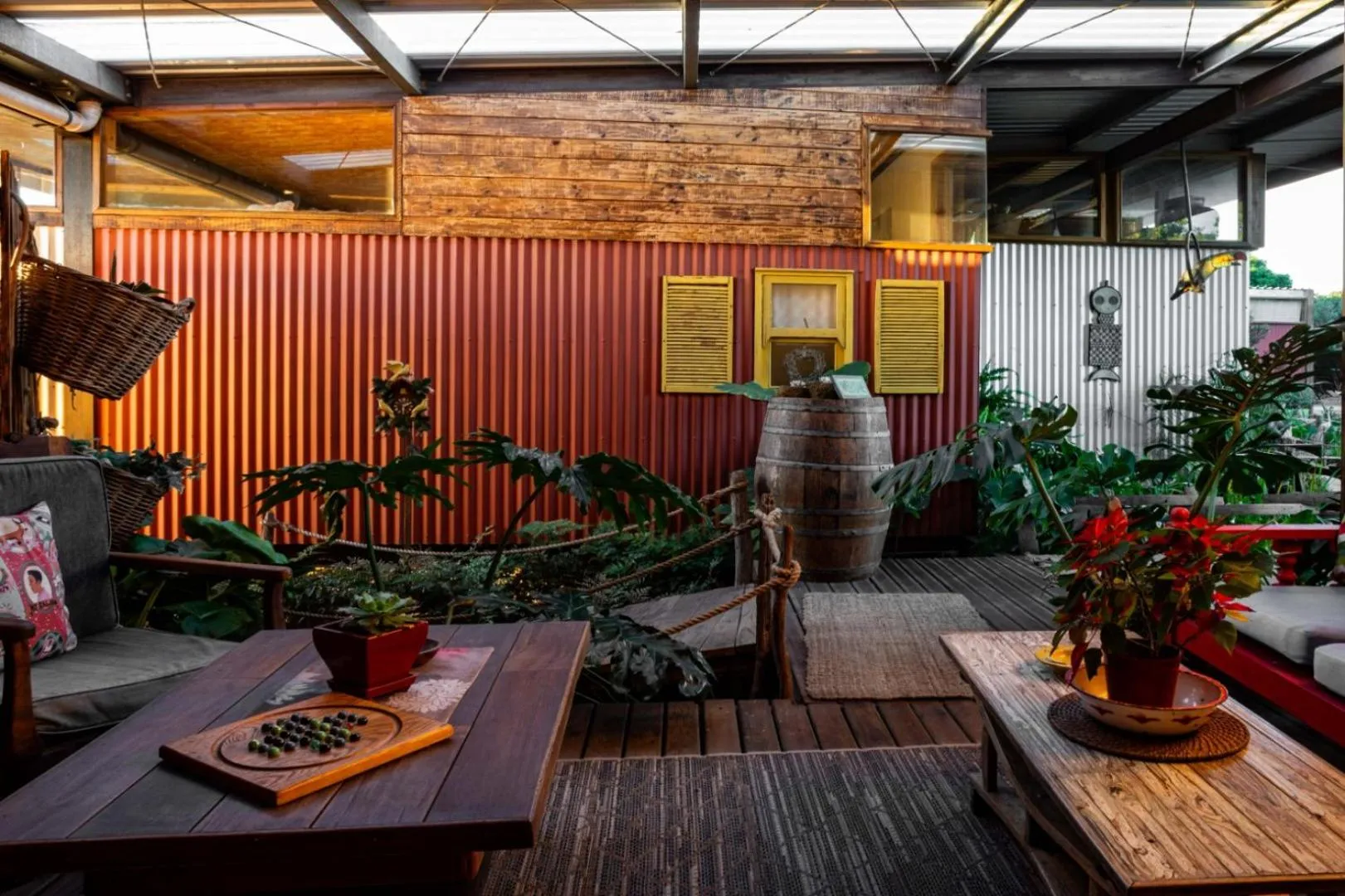 Garden in ECO Lodge Villa Villekula