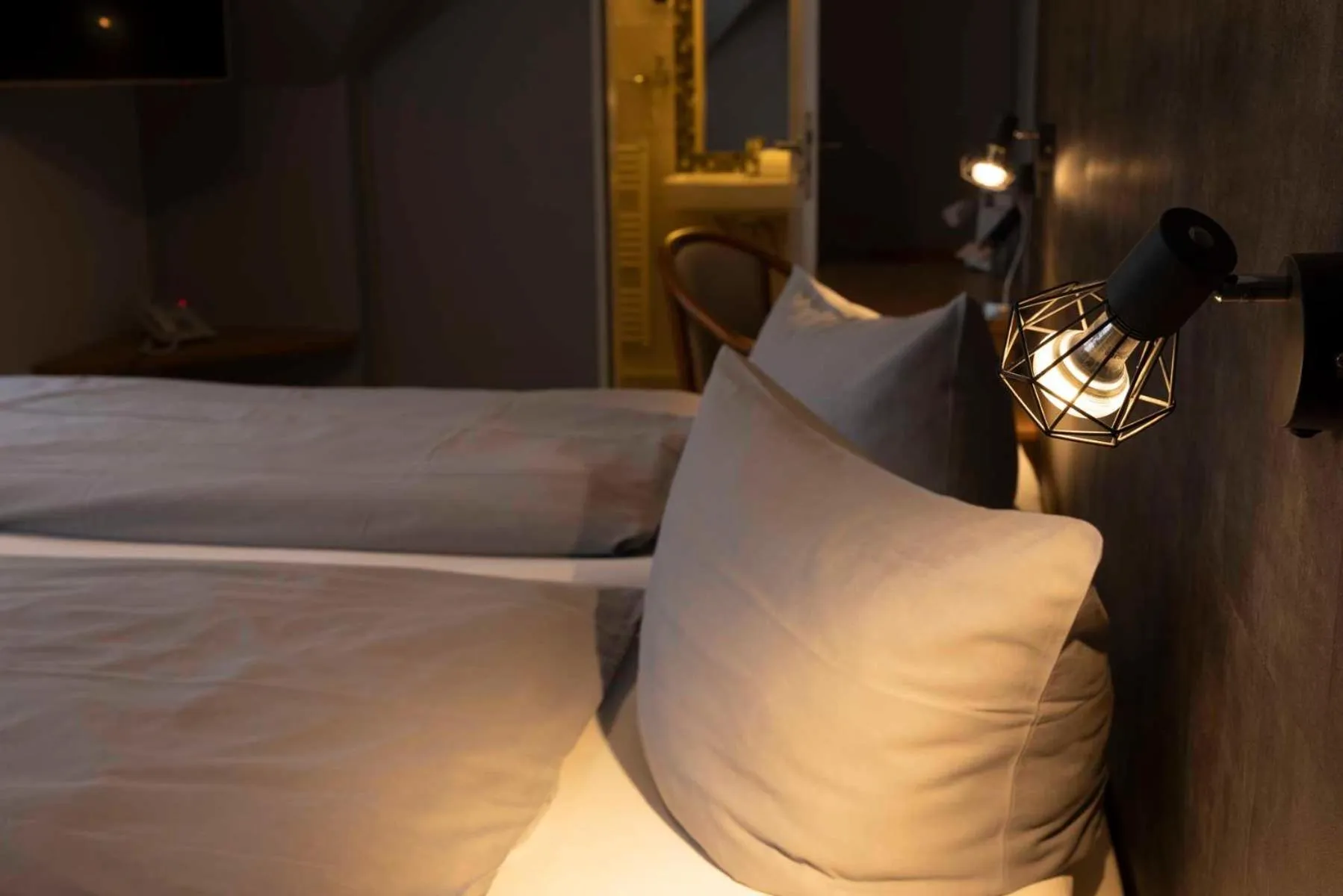 Bed in Hotel Rendsburg