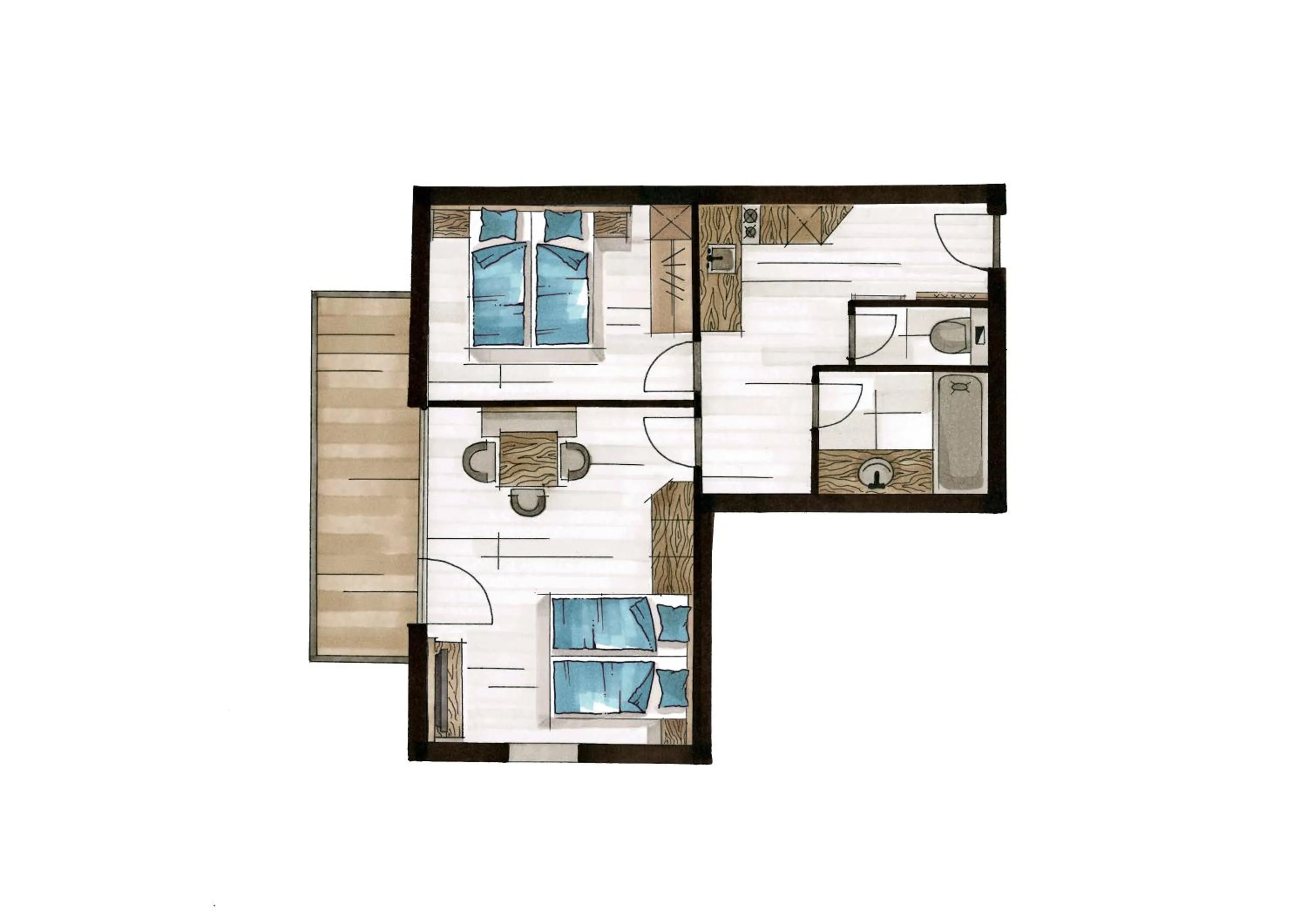 Floor plan in Top Apart Gaislachkogl