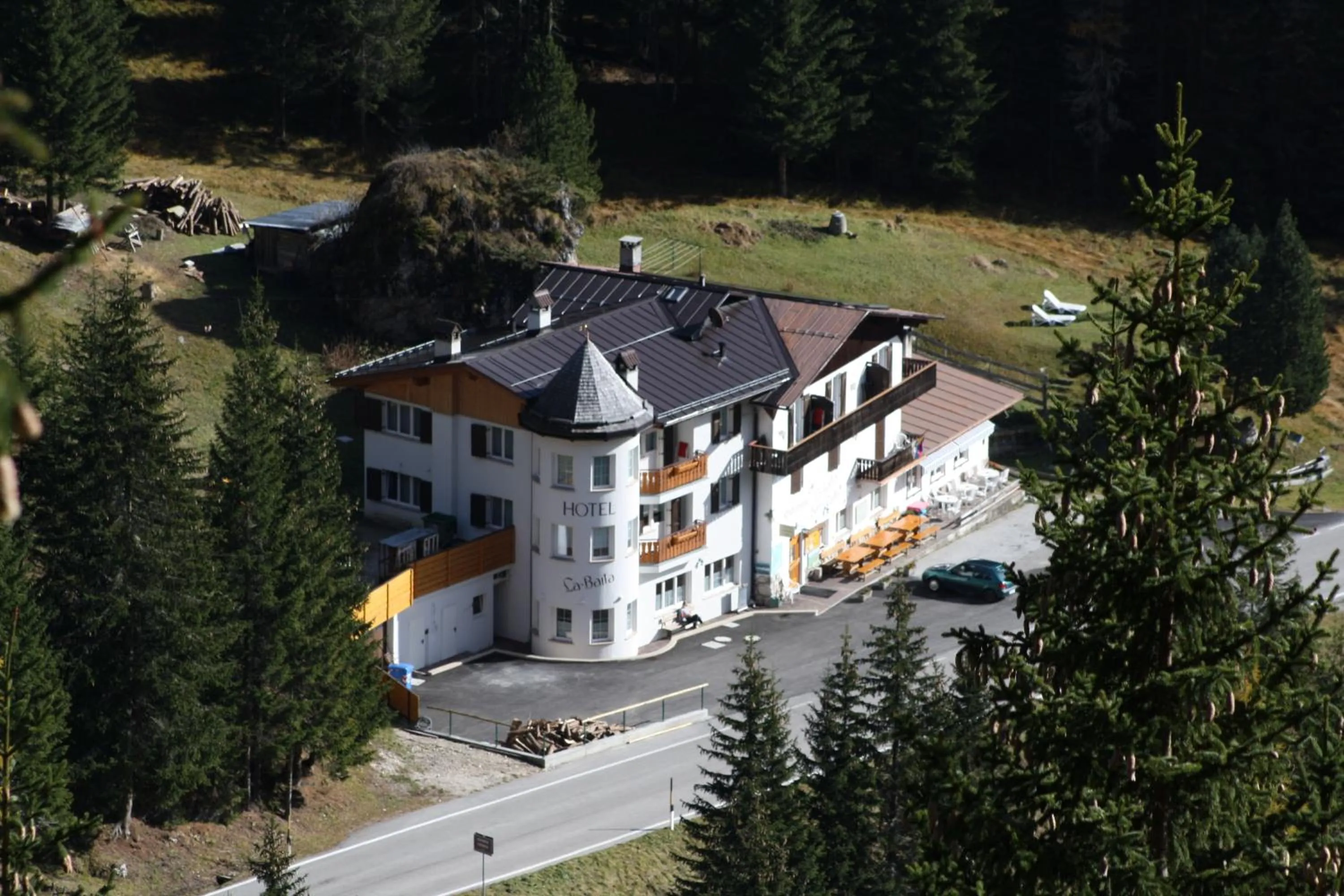 Bird's eye view in La Baita