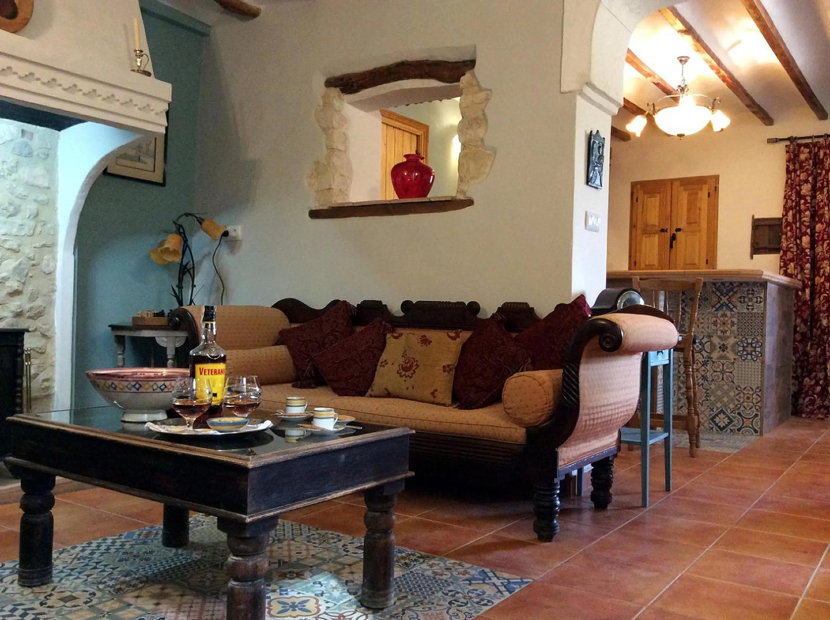 Living room in Los Cuatro Vientos B&B