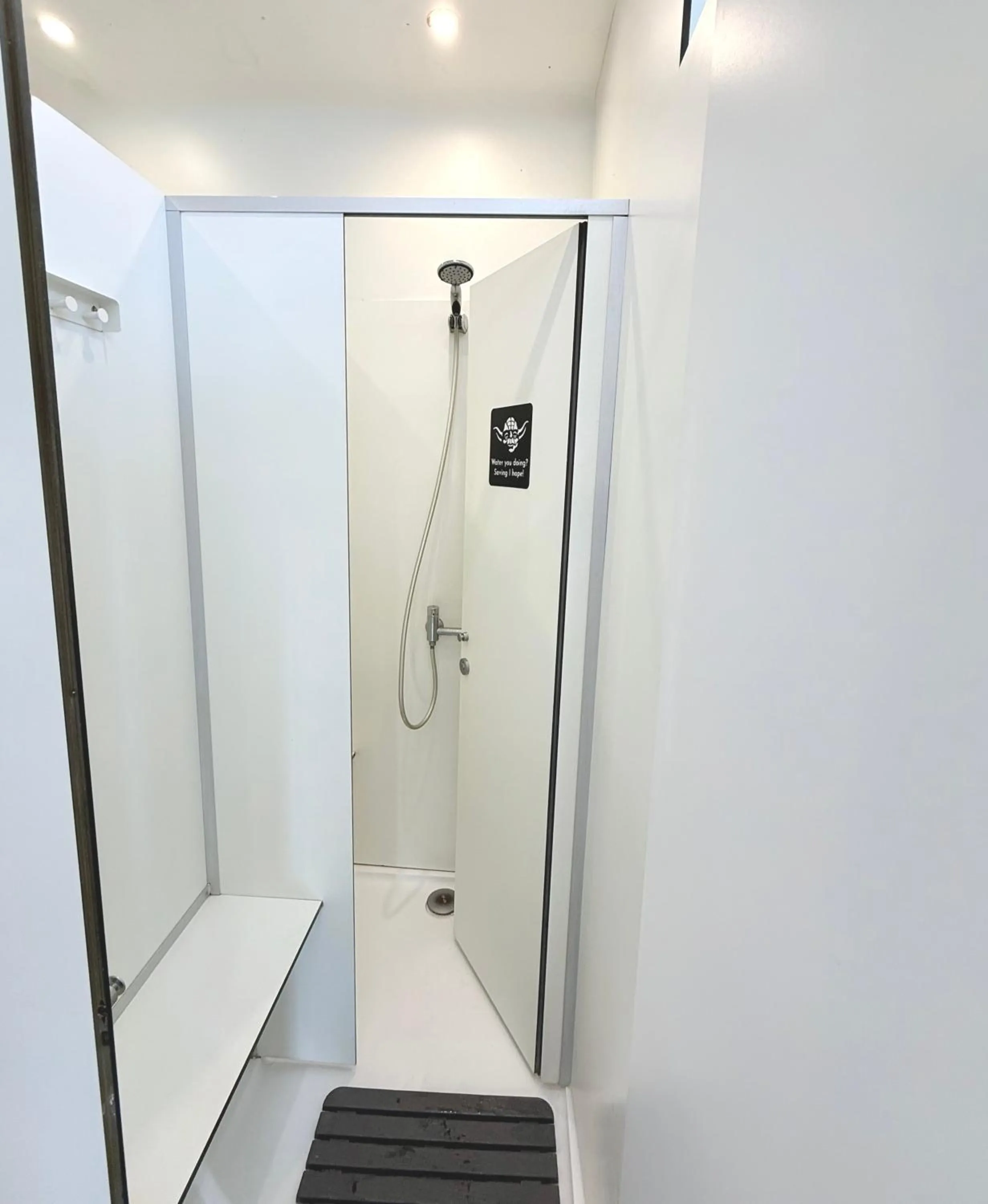 Shower in Rivoli Cinema Hostel