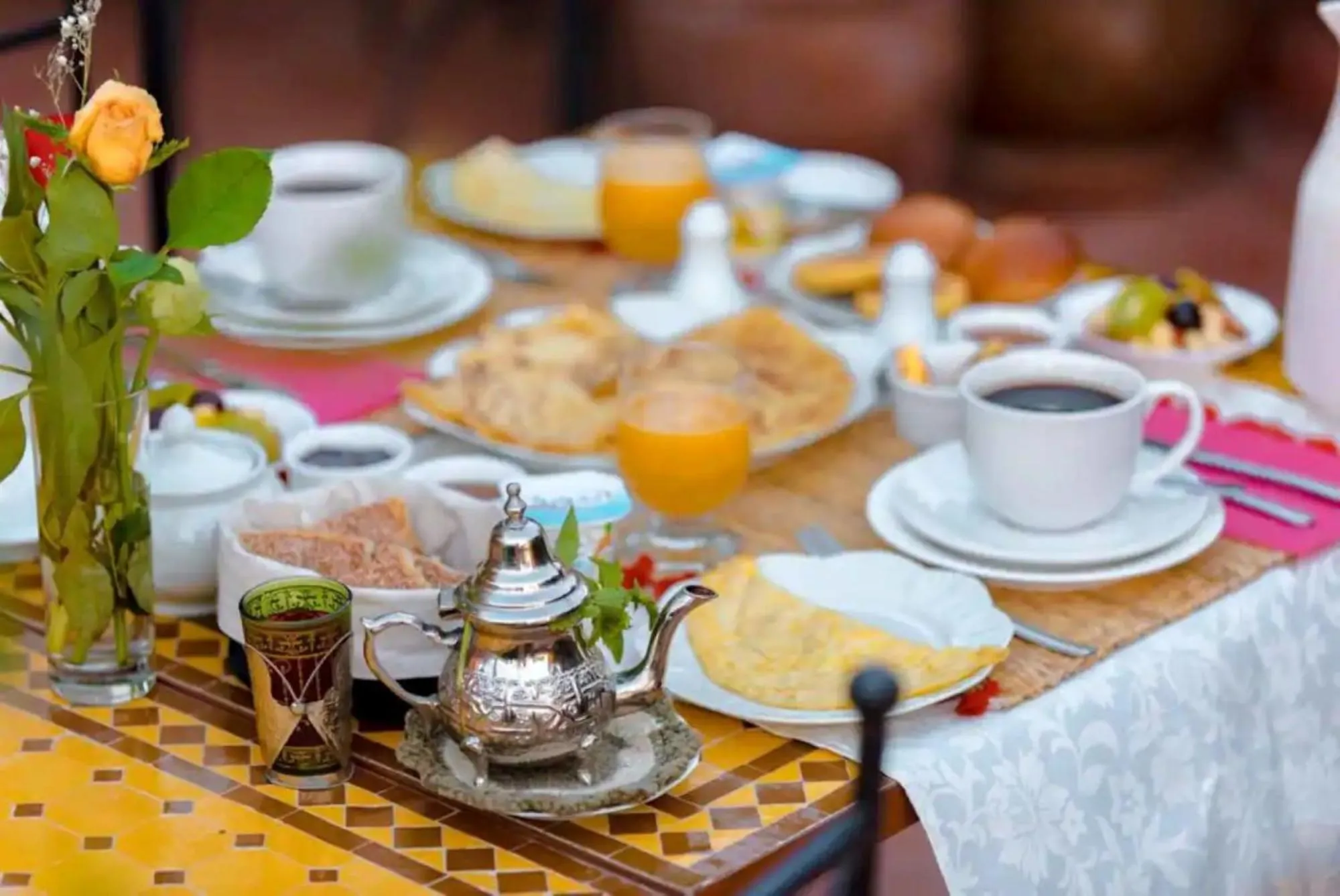 Breakfast in Riad Ushuaia - Centre Marrakech