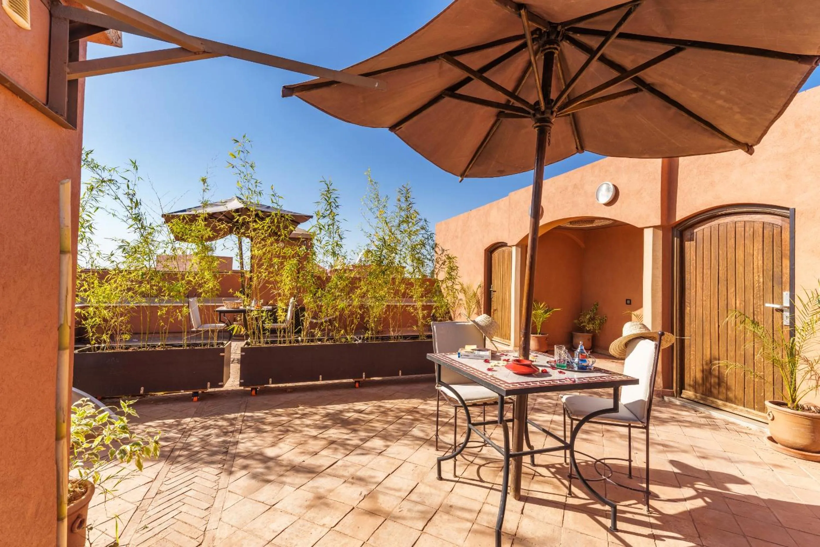 Balcony/Terrace in Riad Ushuaia - Centre Marrakech