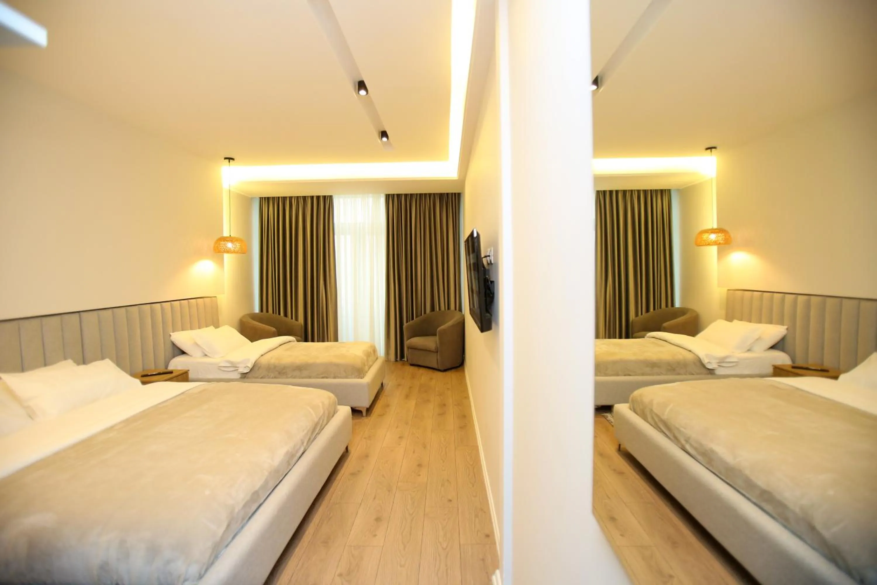 Bed in Hotel Vlora International