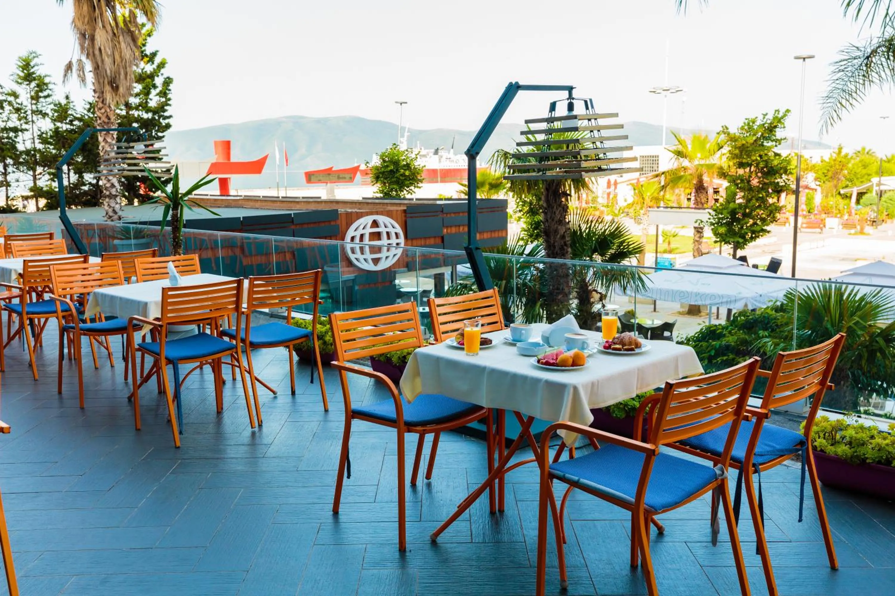 Patio in Hotel Vlora International