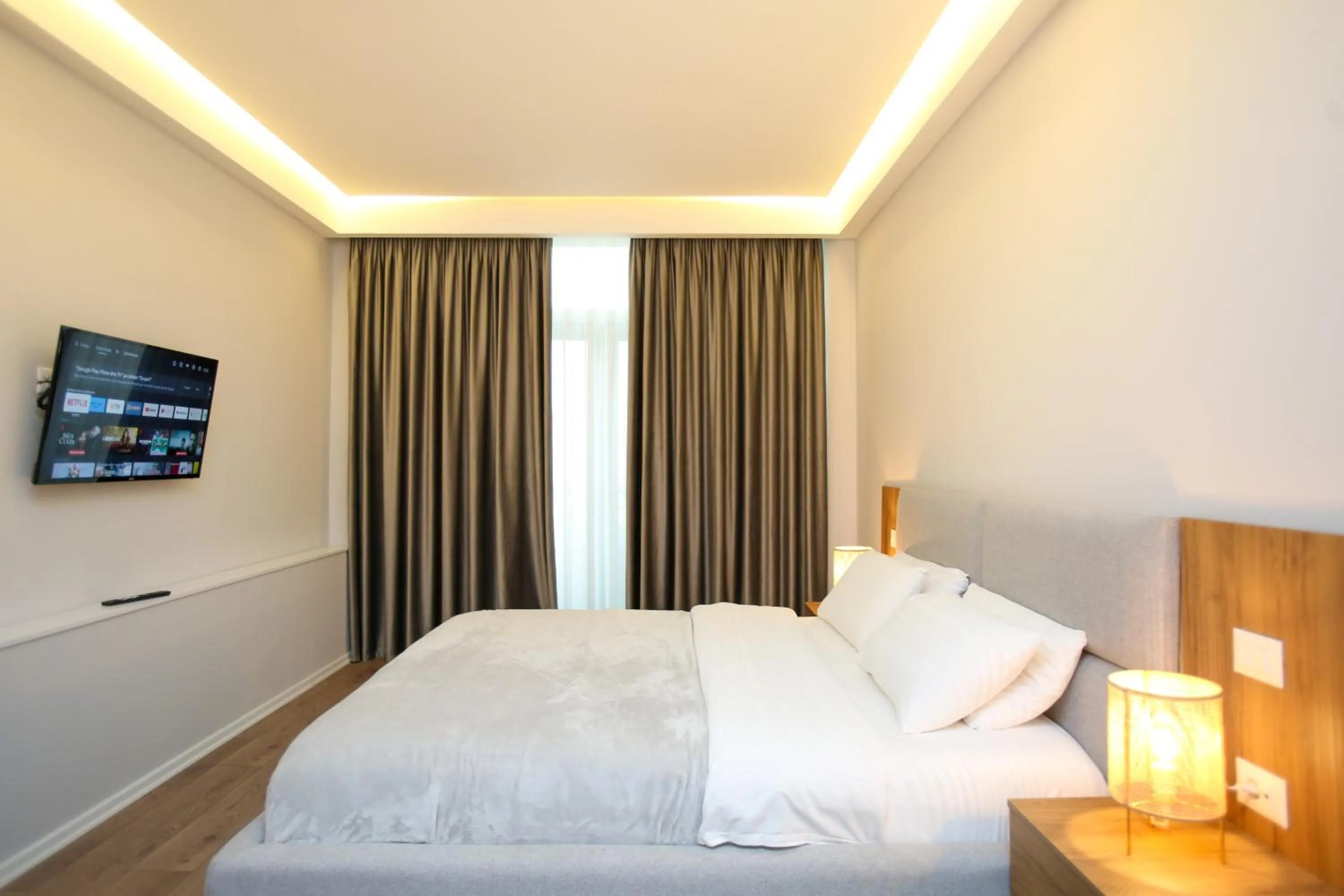 Bed in Hotel Vlora International