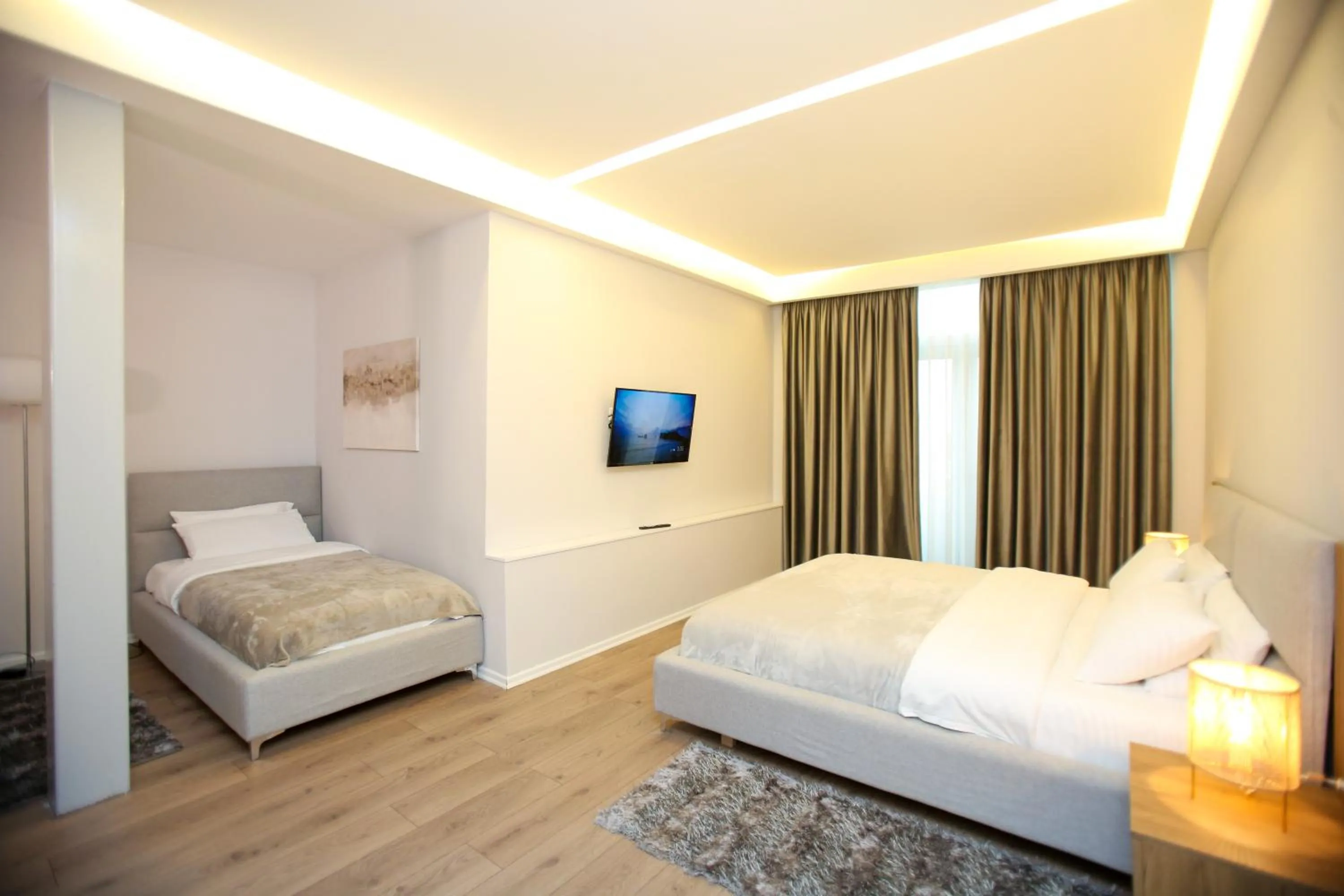 Bed in Hotel Vlora International