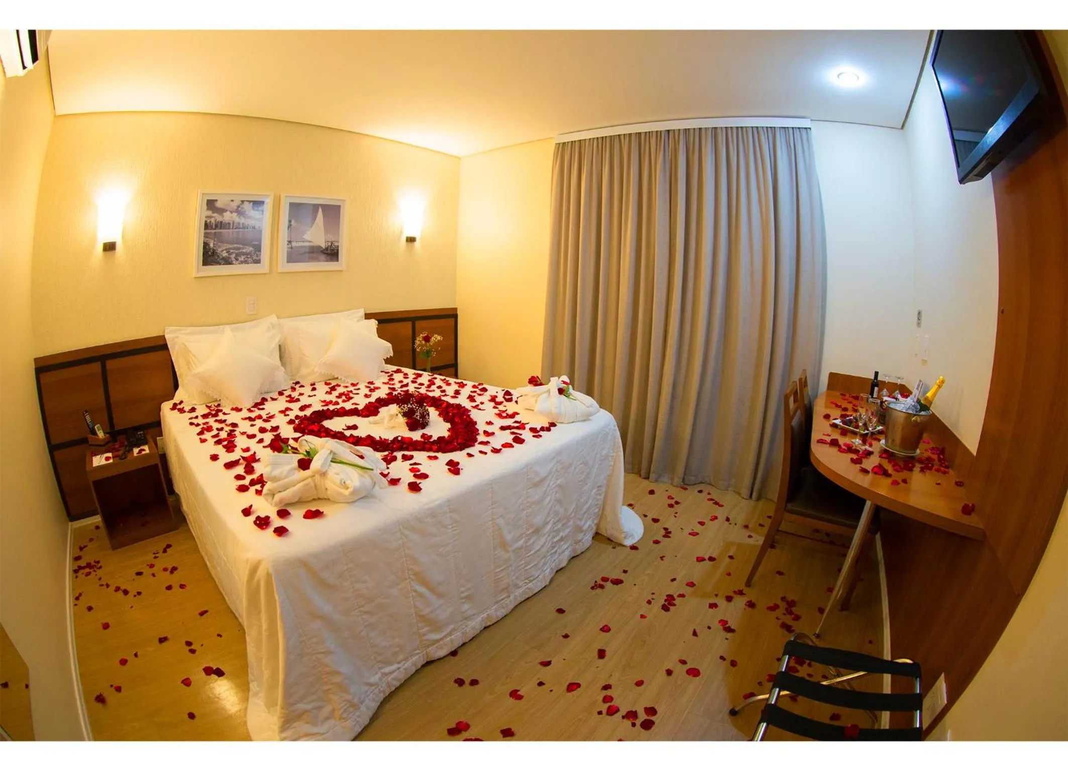 Bed in Leques Brasil Hotel Escola