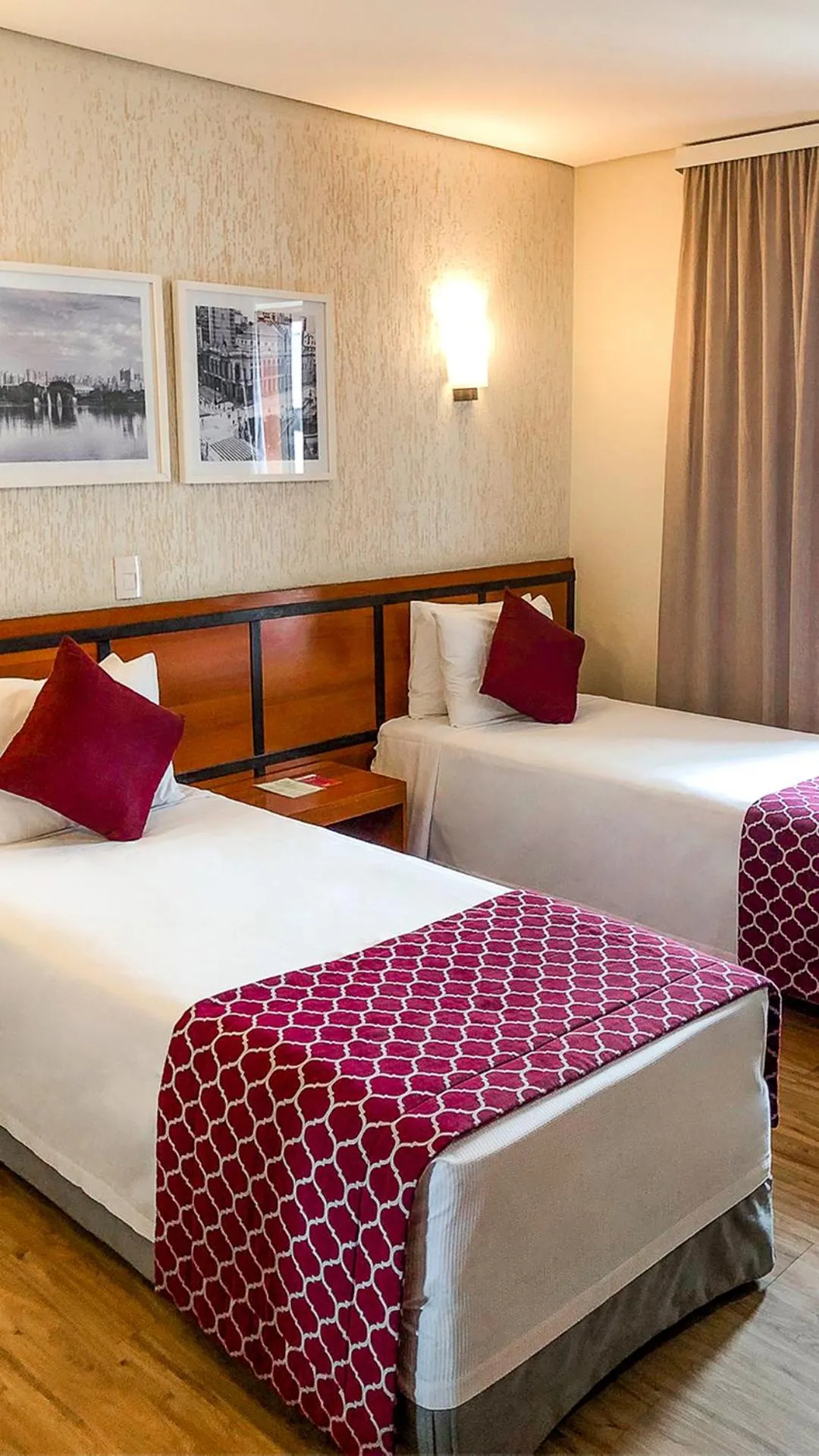 Bed in Leques Brasil Hotel Escola