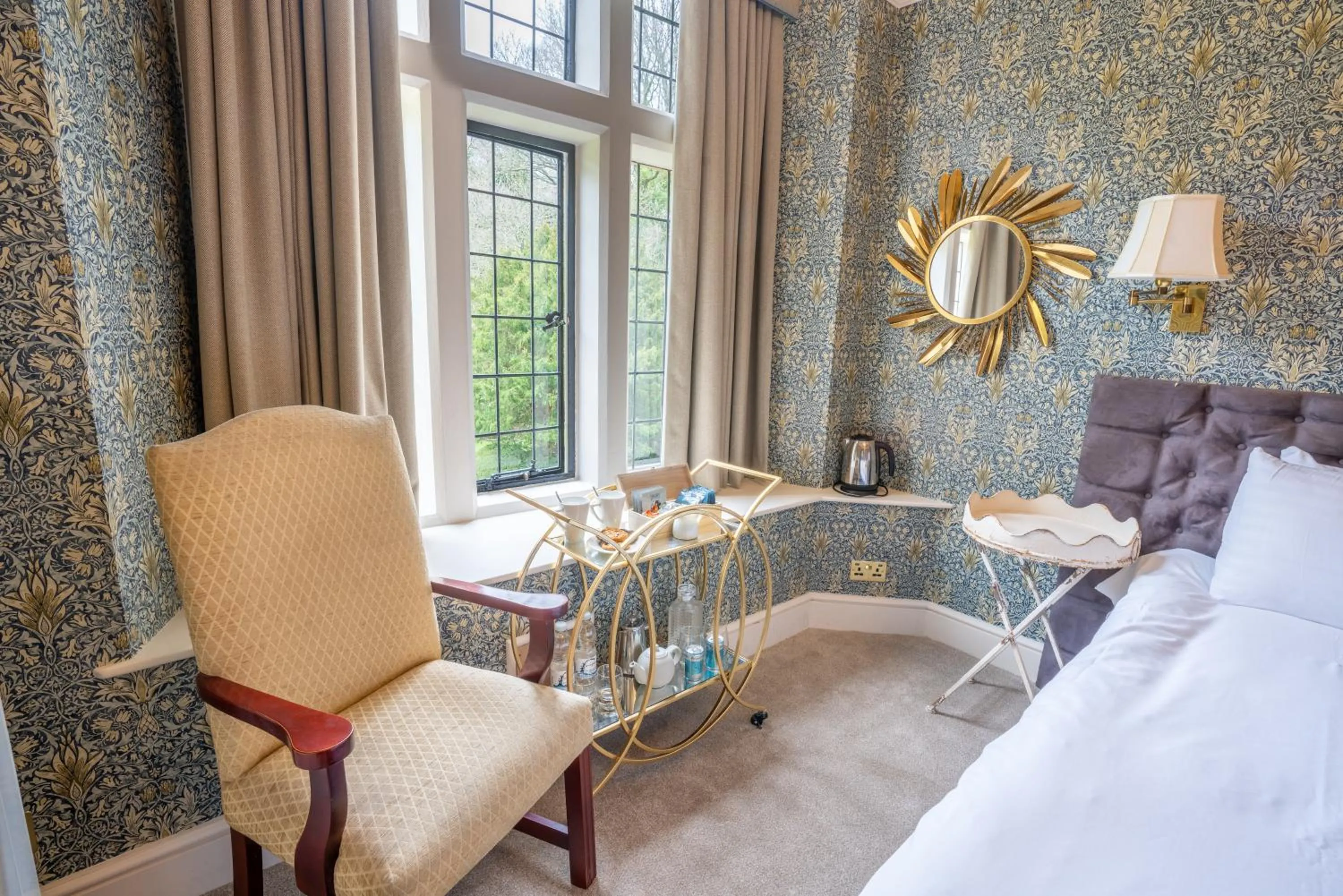 Seating area in Broome Park Hotel