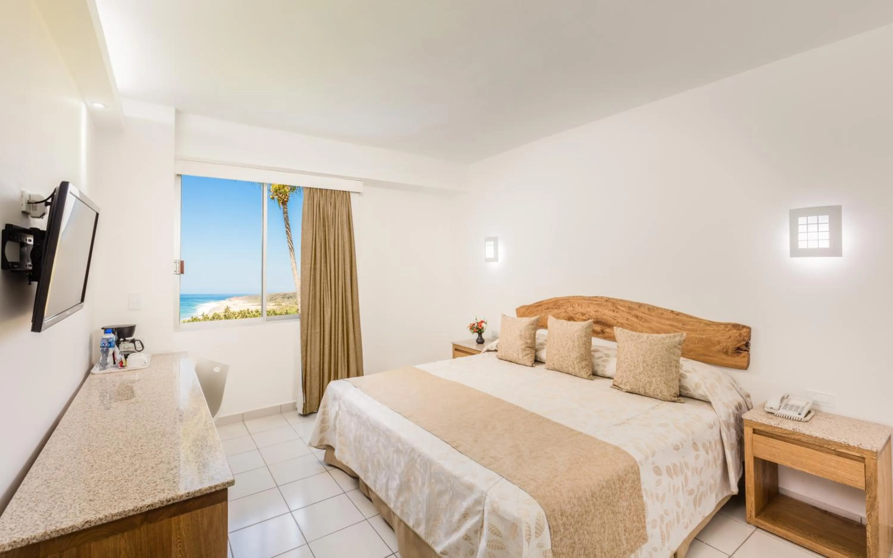 Bed in Posada Real Puerto Escondido