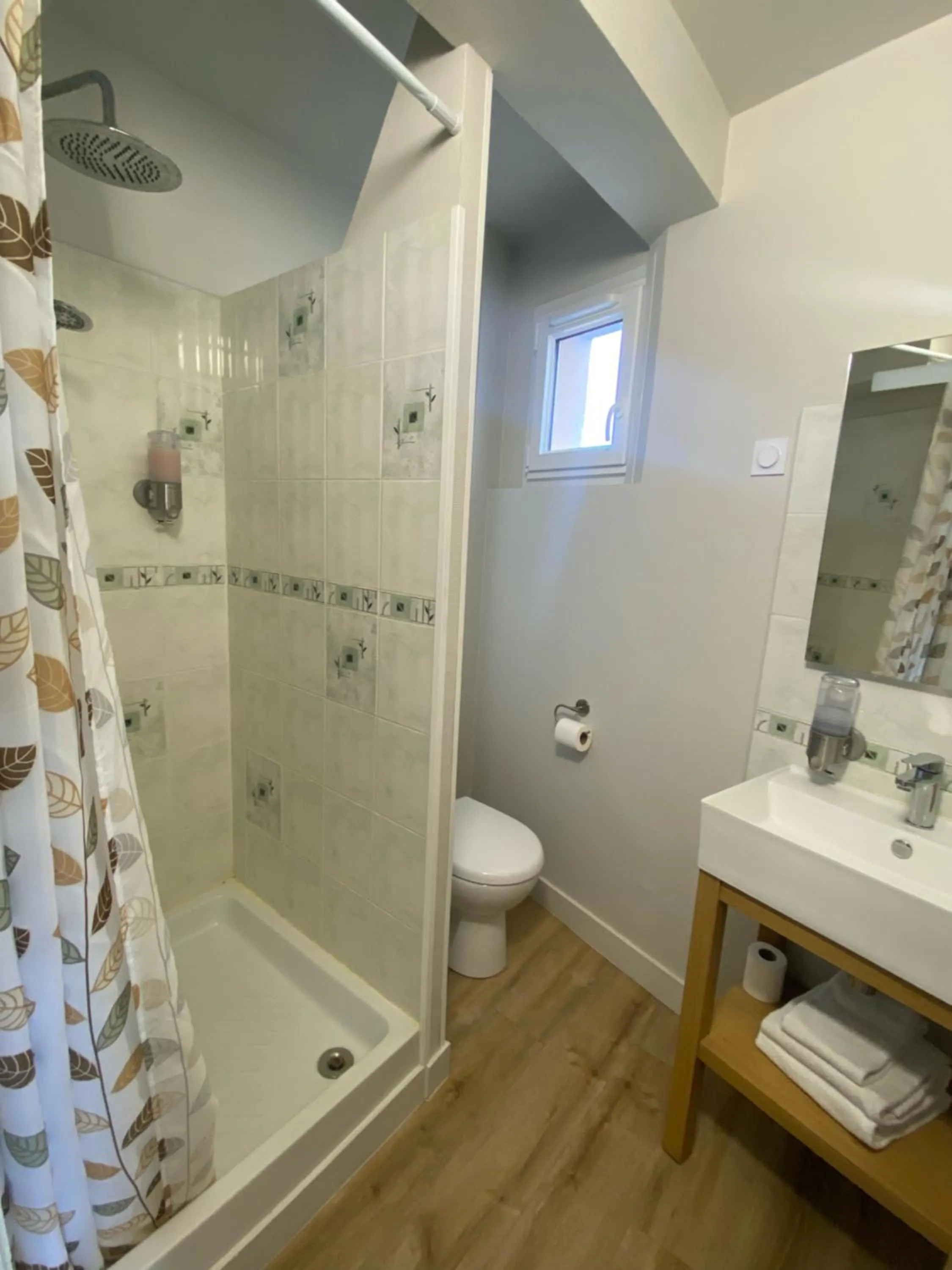 Shower in Hotel de Bretagne