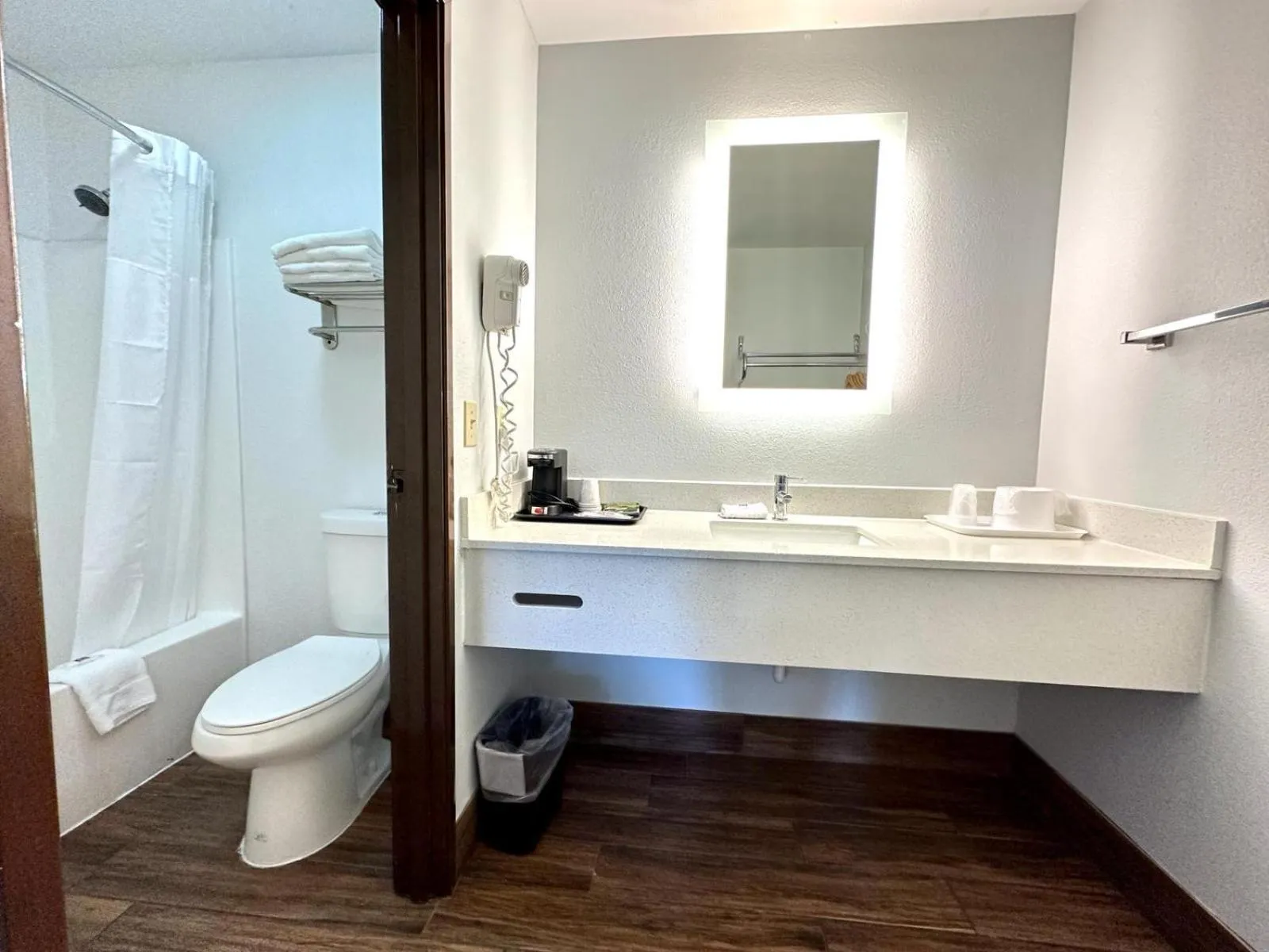 Bathroom in Studio 6 Suites Flagstaff AZ