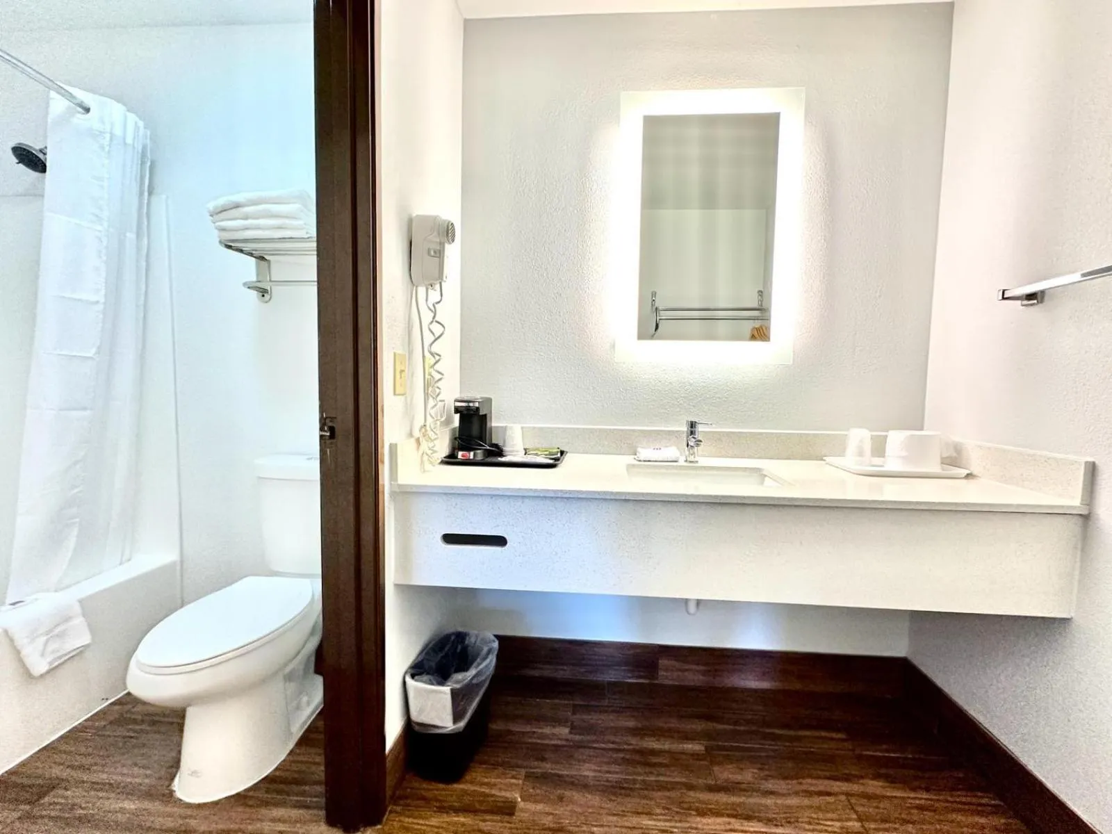 Bathroom in Studio 6 Suites Flagstaff AZ