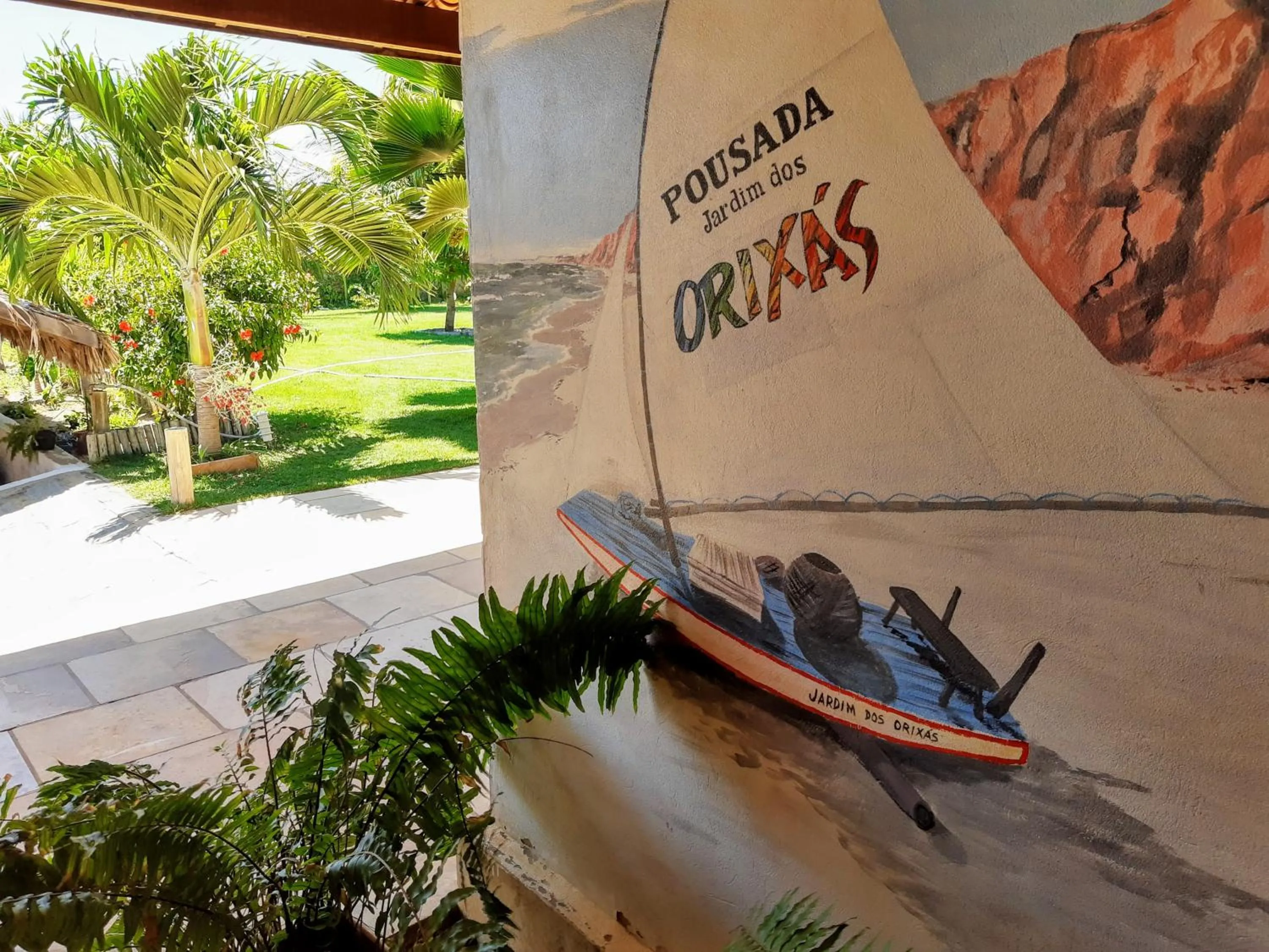 Garden view in Jardim dos Orixás