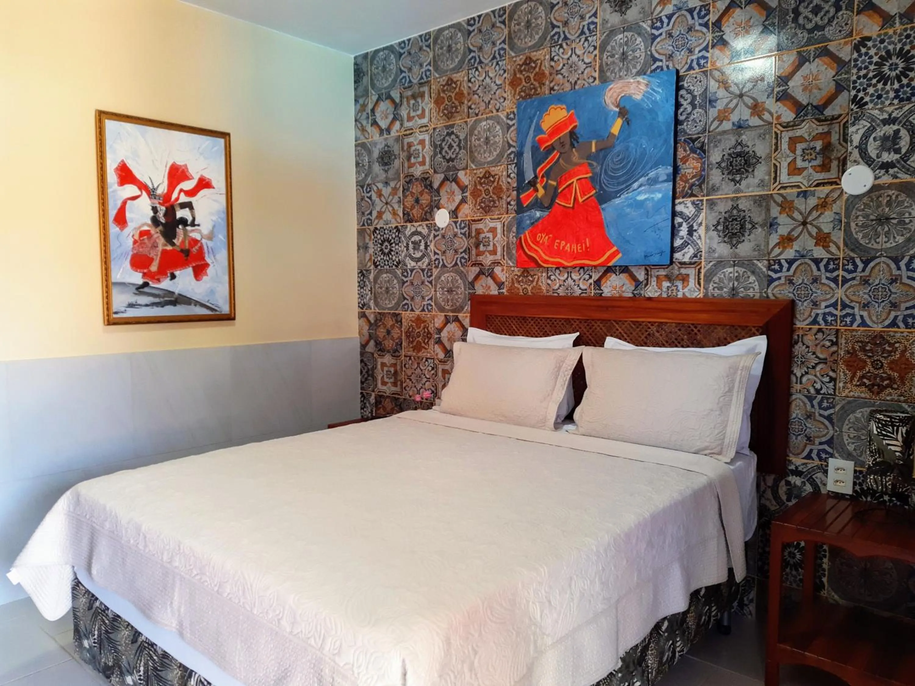 Photo of the whole room, Bed in Jardim dos Orixás