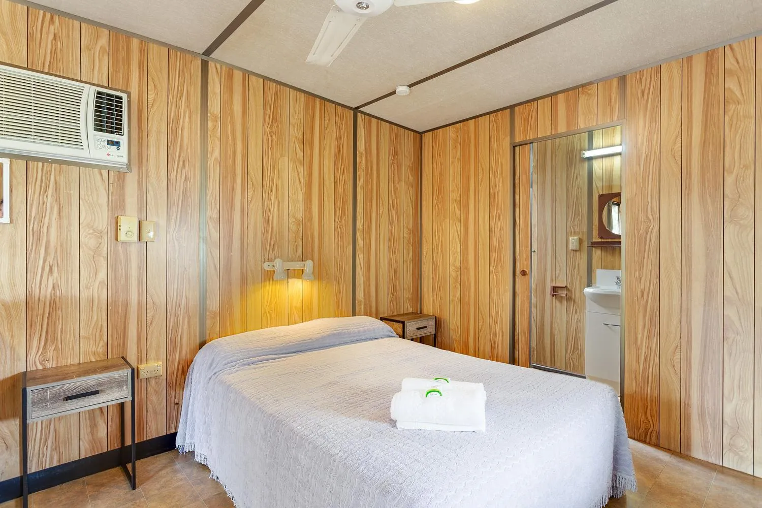 Bed in First City Caravilla