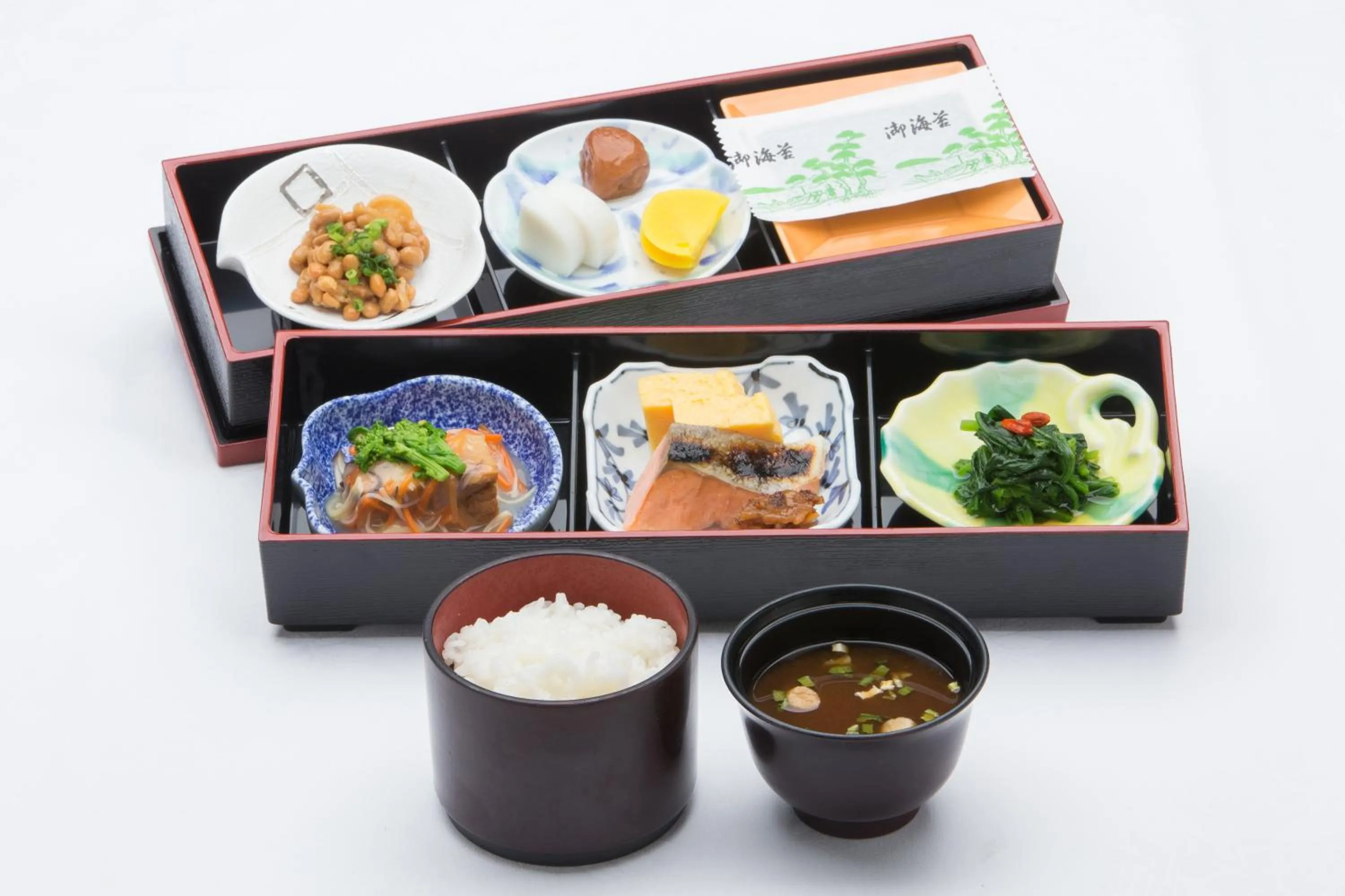 Asian breakfast in Hotel Lake View Mito