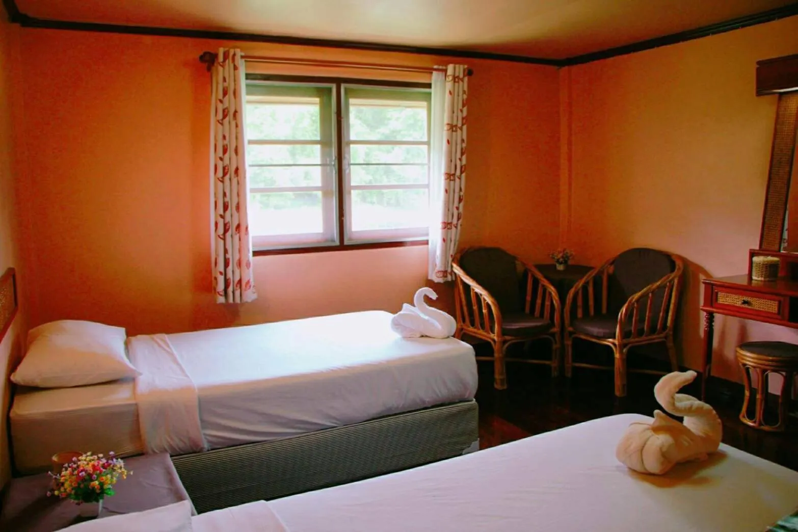 Bed in River Kwai Park & Resort