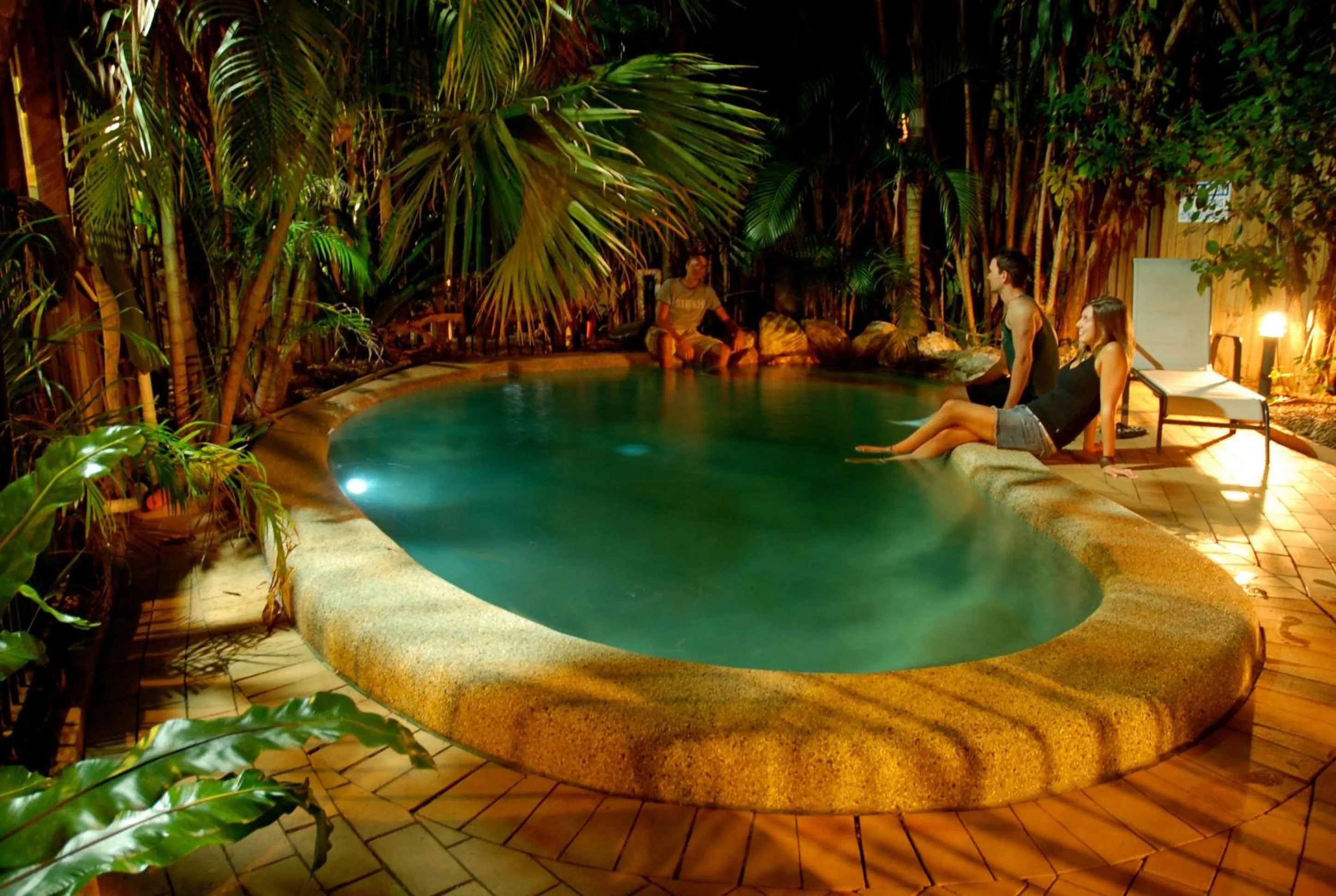 Swimming pool in Dreamtime Hostel
