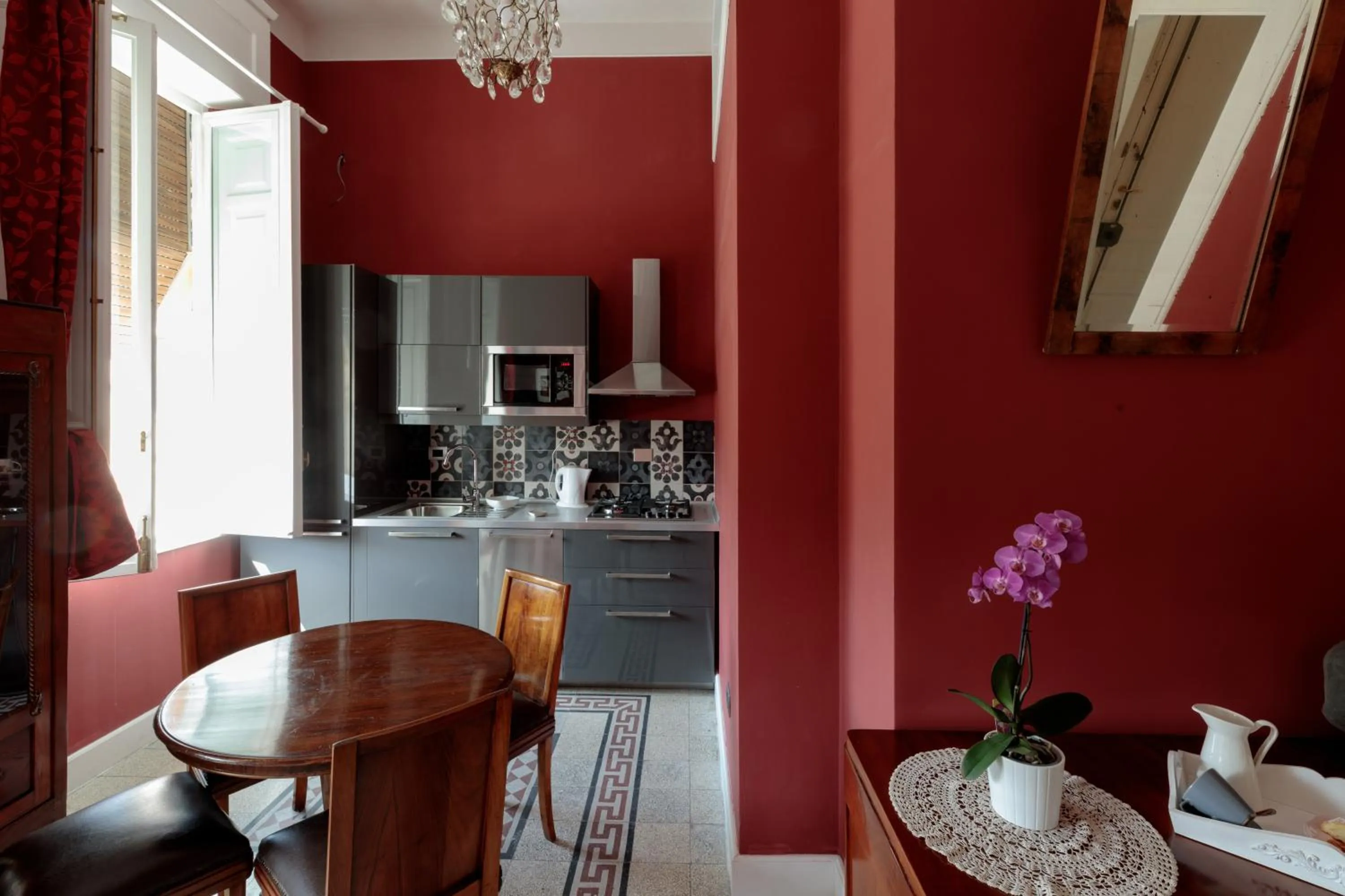 Kitchen or kitchenette in Talia B&B Guest House