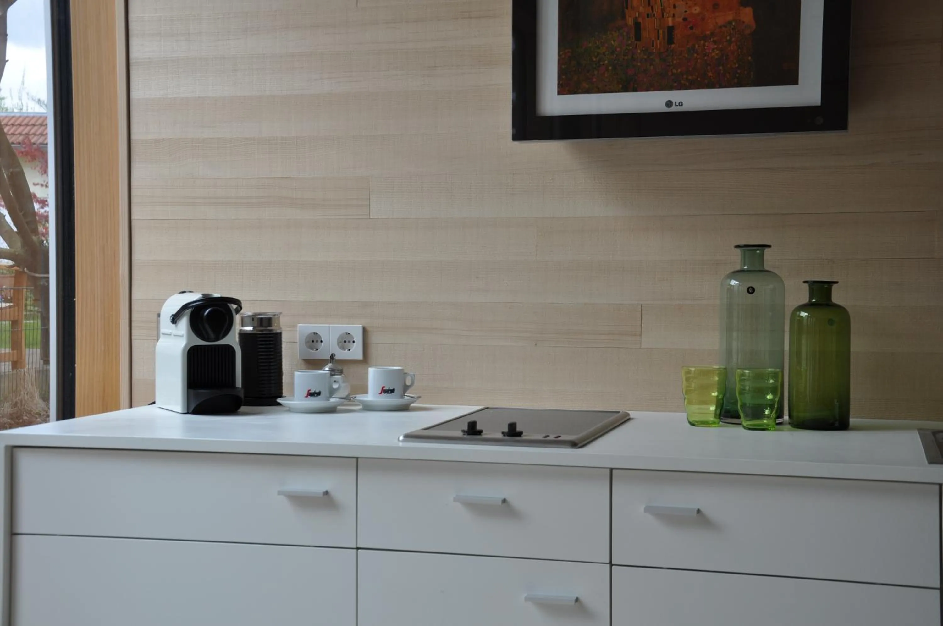 Kitchen or kitchenette in DIE KRONE - Hotel Garni