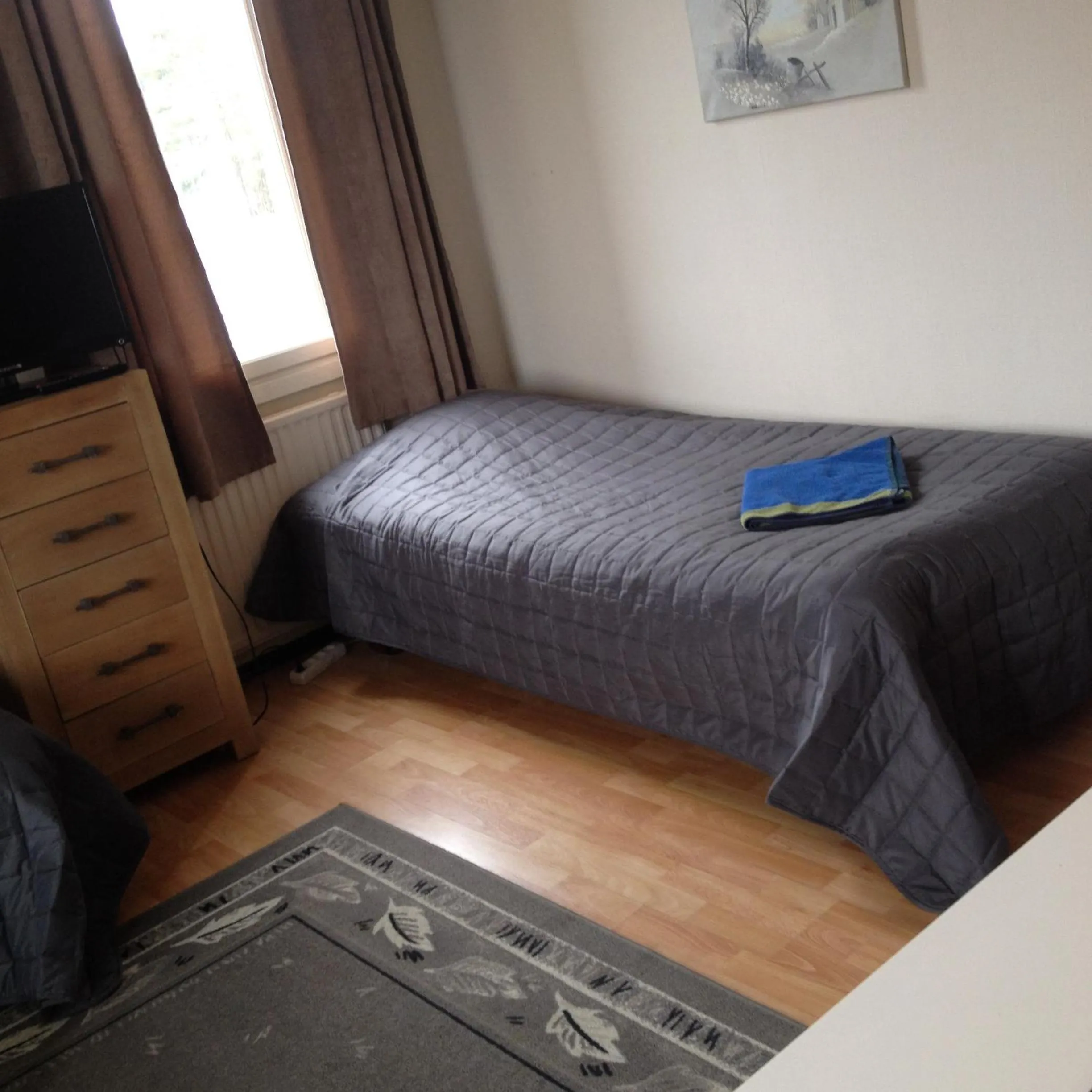 Bed in Hotel Lamminpää