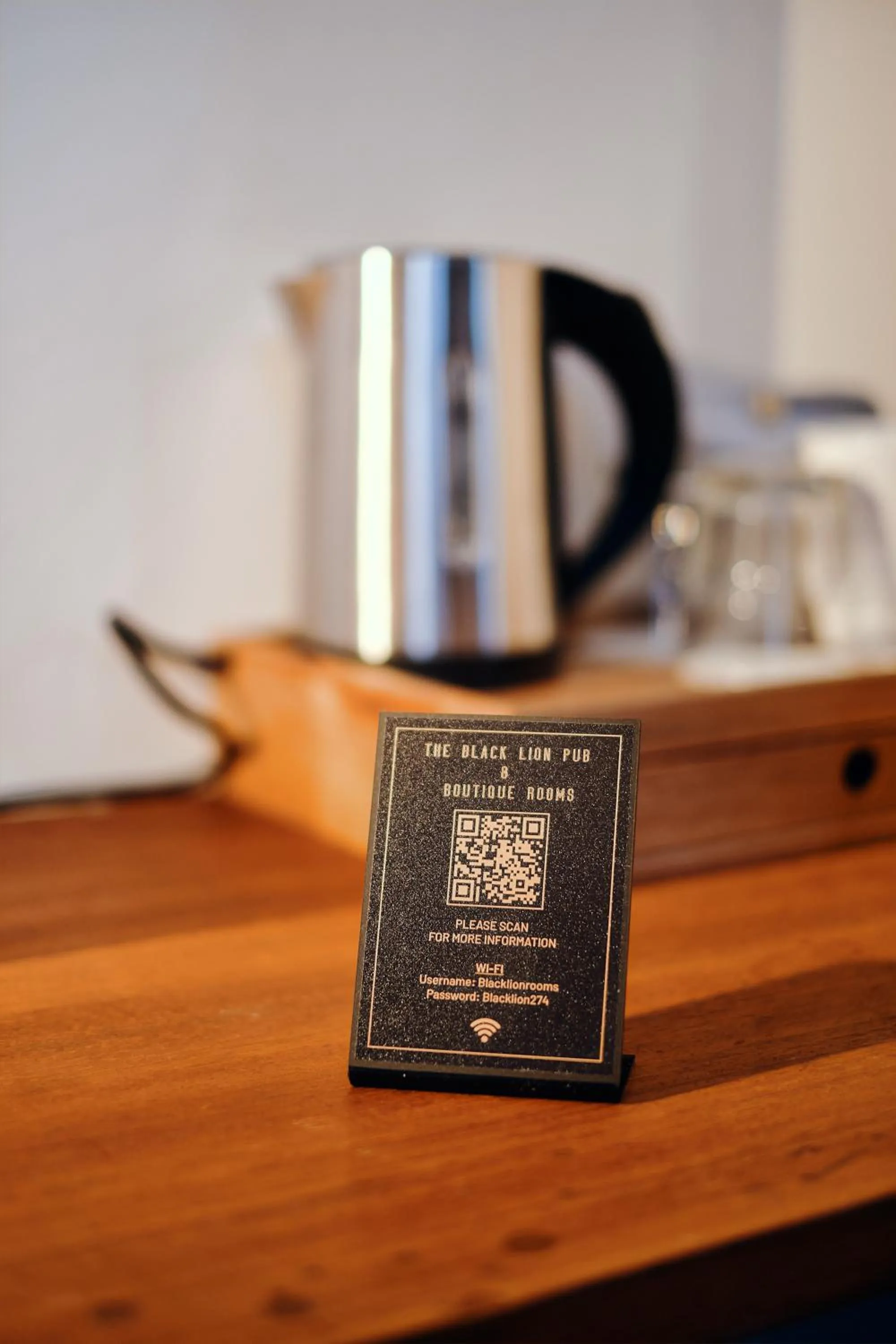 Decorative detail in The Black Lion Pub & Boutique Guesthouse