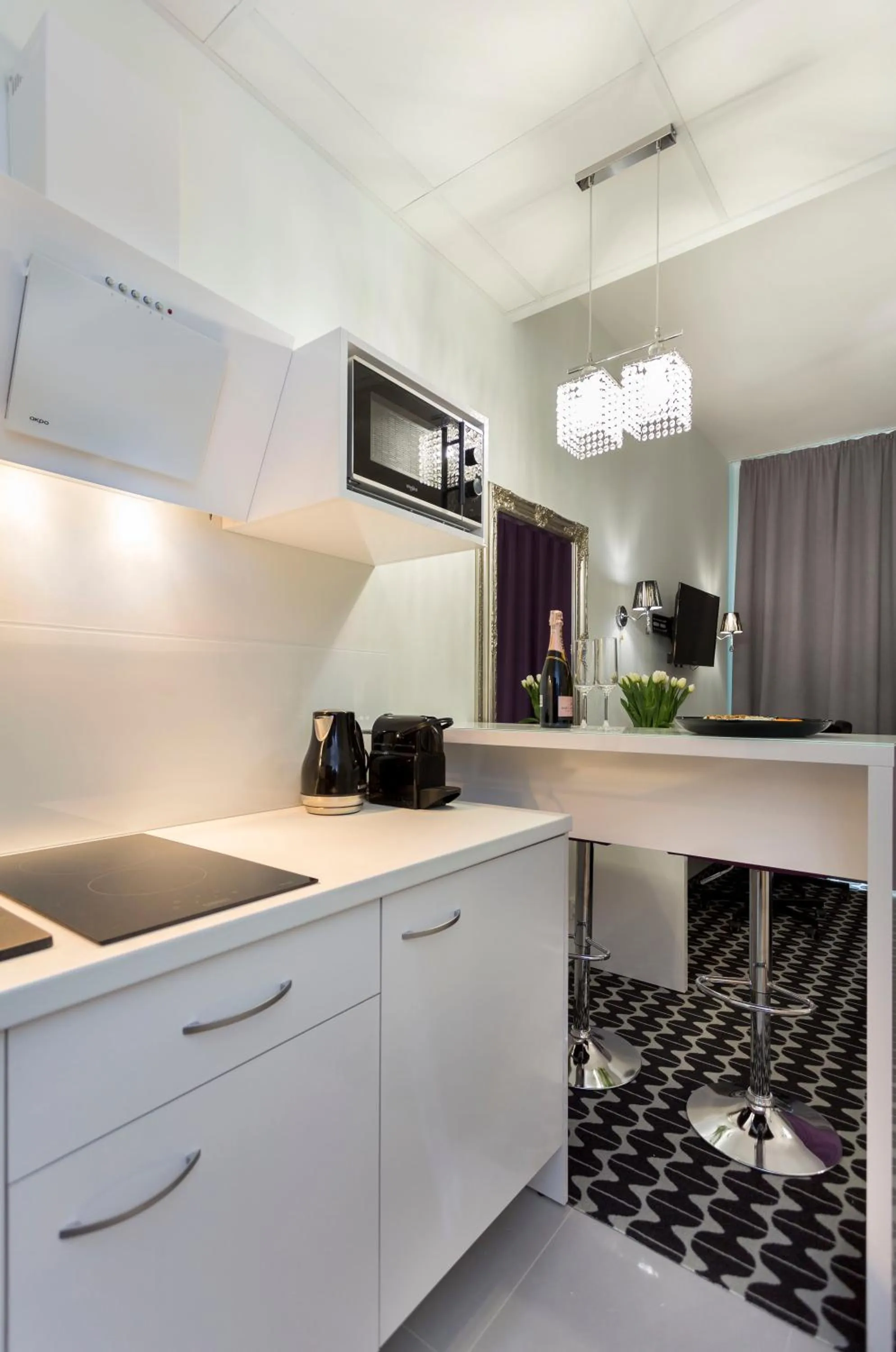 Kitchen or kitchenette in Apartamenty Vola Residence